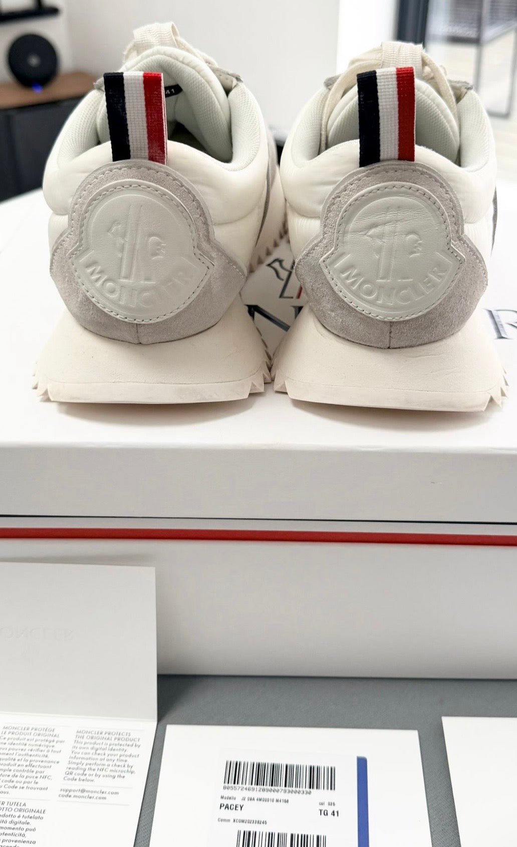 Moncler Pace Trainers - Cream (UK7- EU41) Fit UK 8
