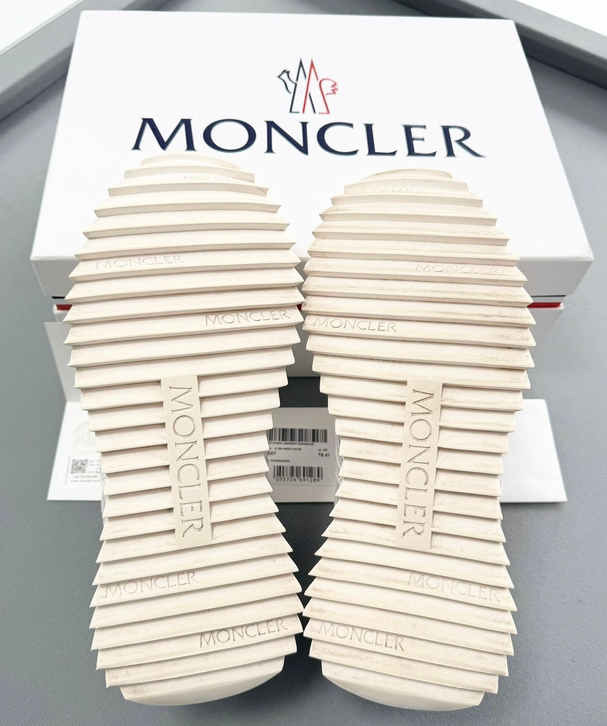 Moncler Pace Trainers - Cream (UK7- EU41) Fit UK 8