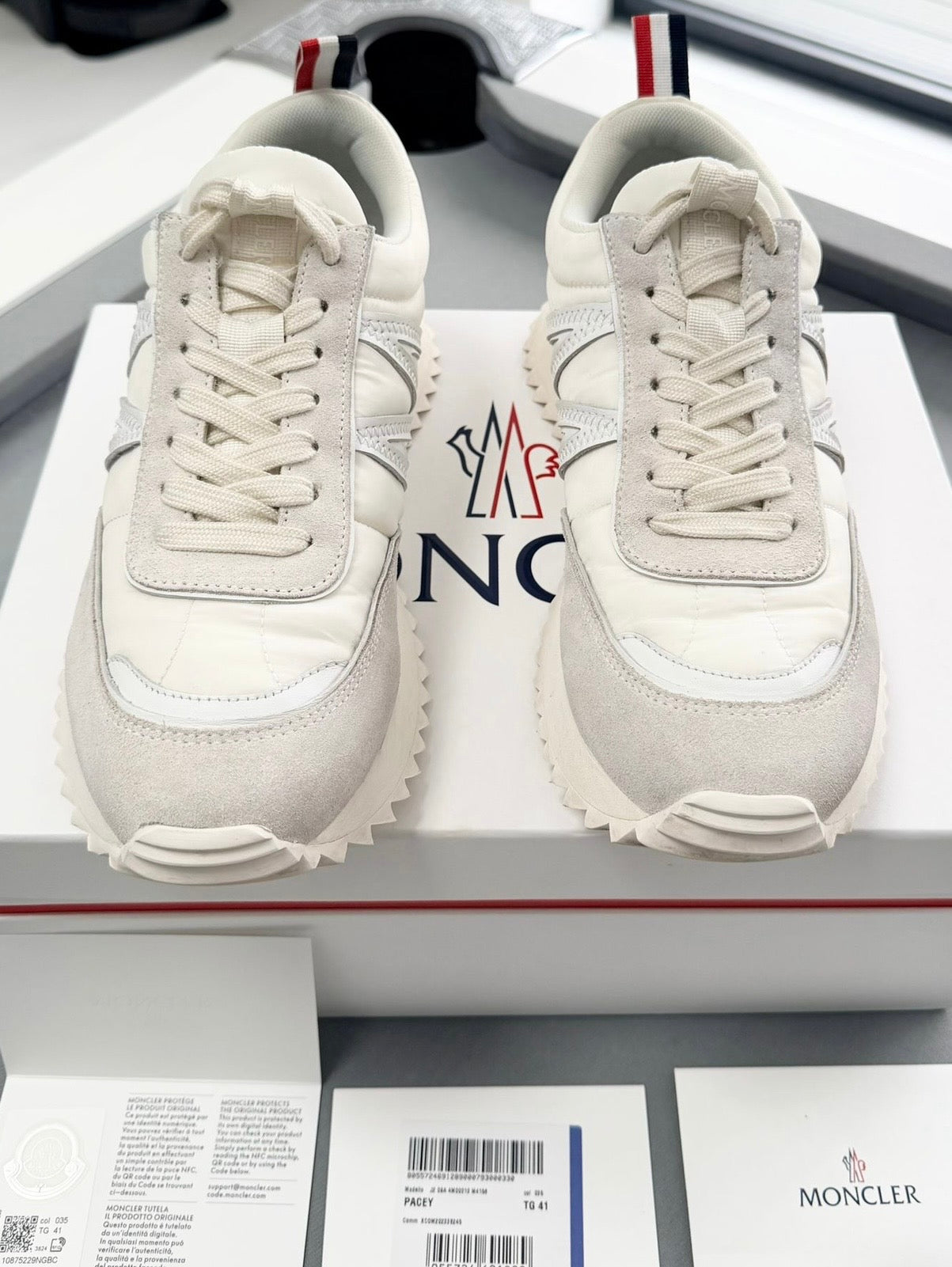 Moncler Pace Trainers - Cream (UK7- EU41) Fit UK 8