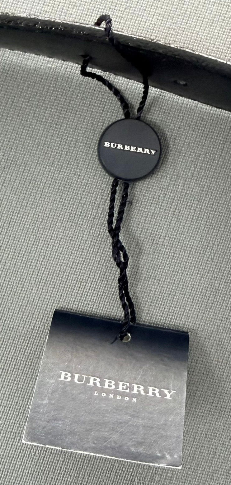 Burberry Vintage Check Belt – Black/Tan (Size 100 / 40”) Fits 32/34'' Waist