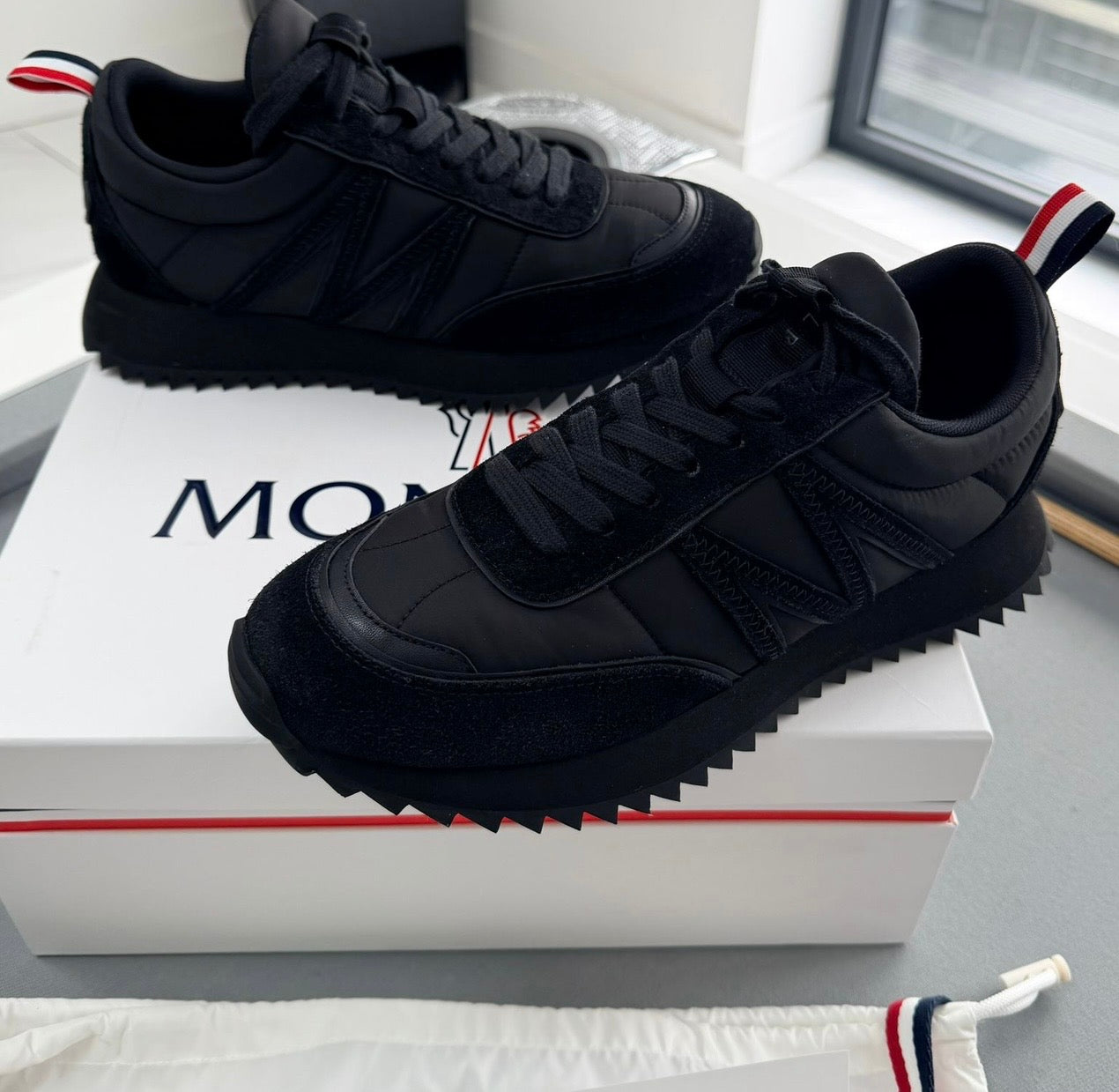 Moncler Pacey Trainers – Black (EU41 / UK7 – Fits UK8)