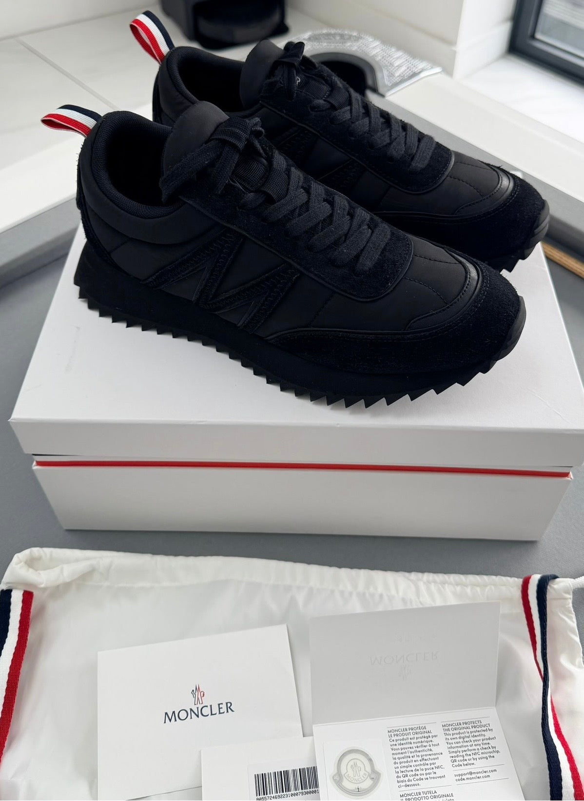 Moncler Pacey Trainers – Black (EU41 / UK7 – Fits UK8)