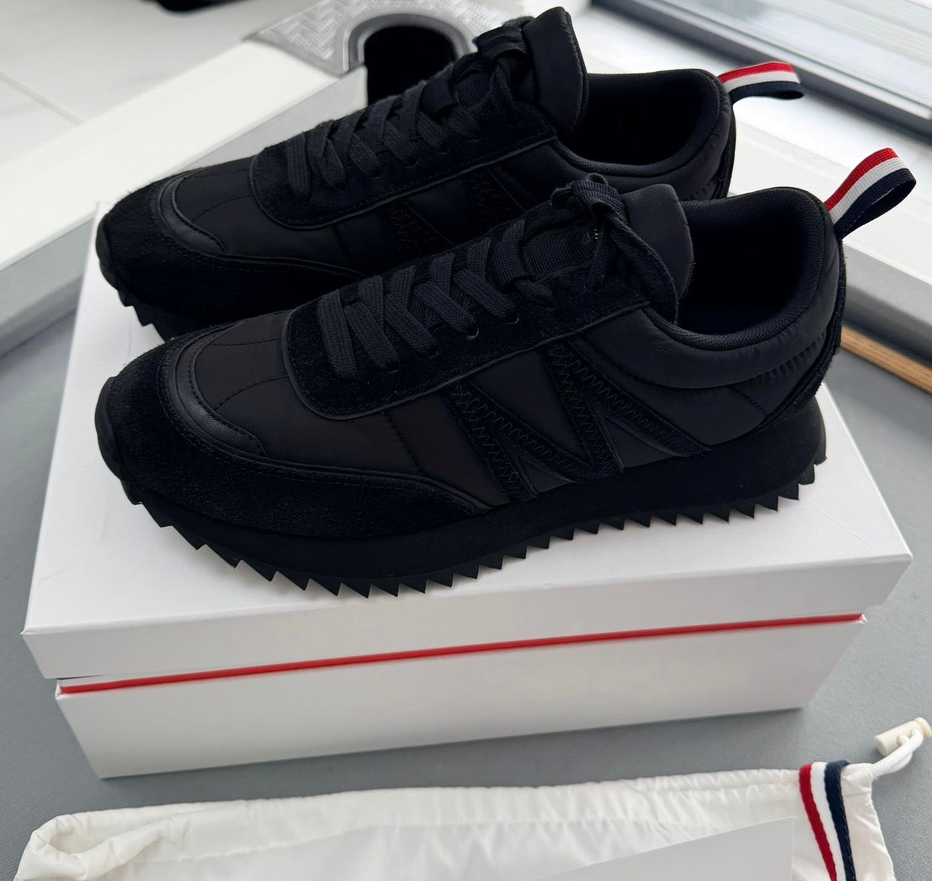 Moncler Pacey Trainers – Black (EU41 / UK7 – Fits UK8)