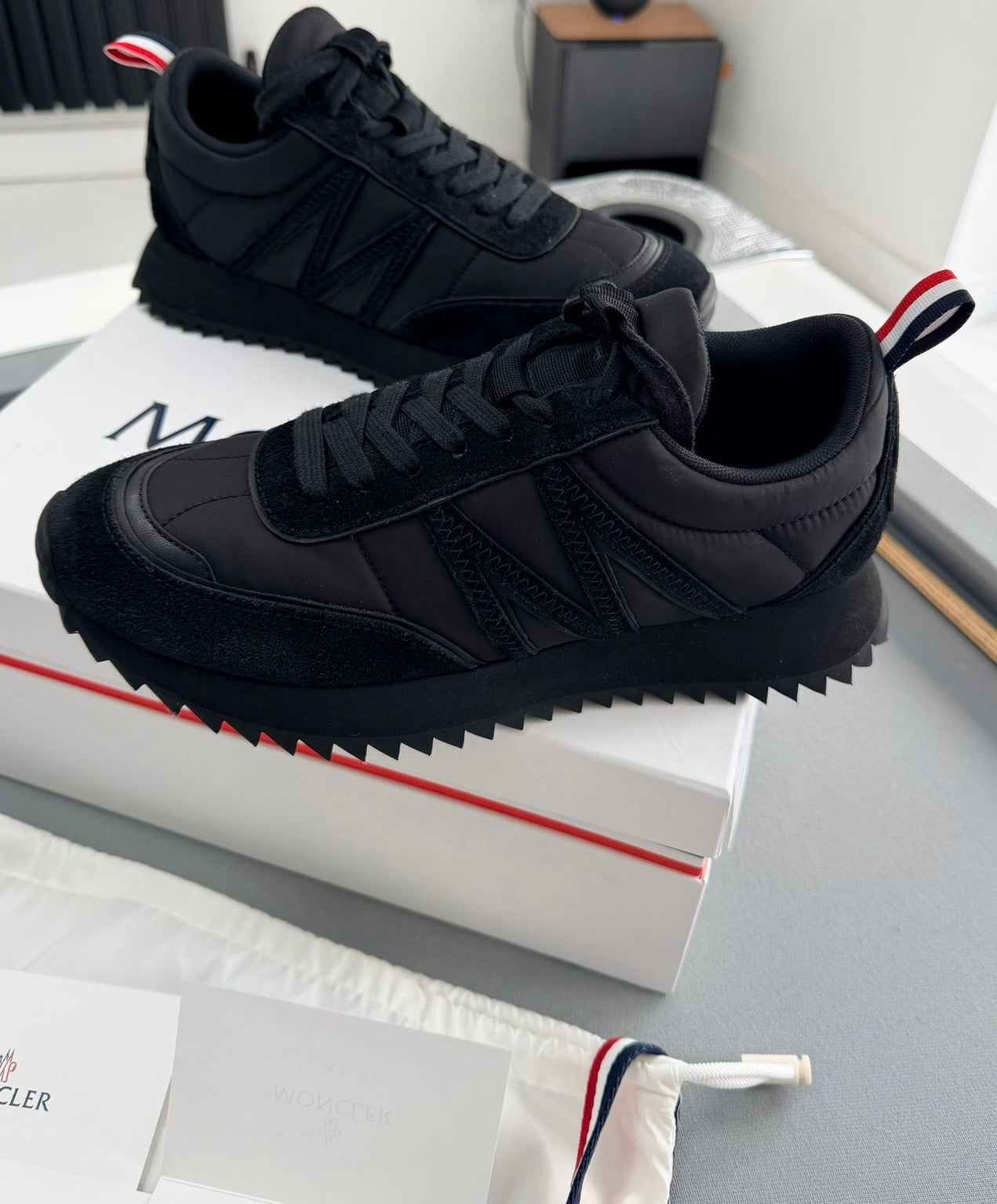 Moncler Pacey Trainers – Black (EU41 / UK7 – Fits UK8)