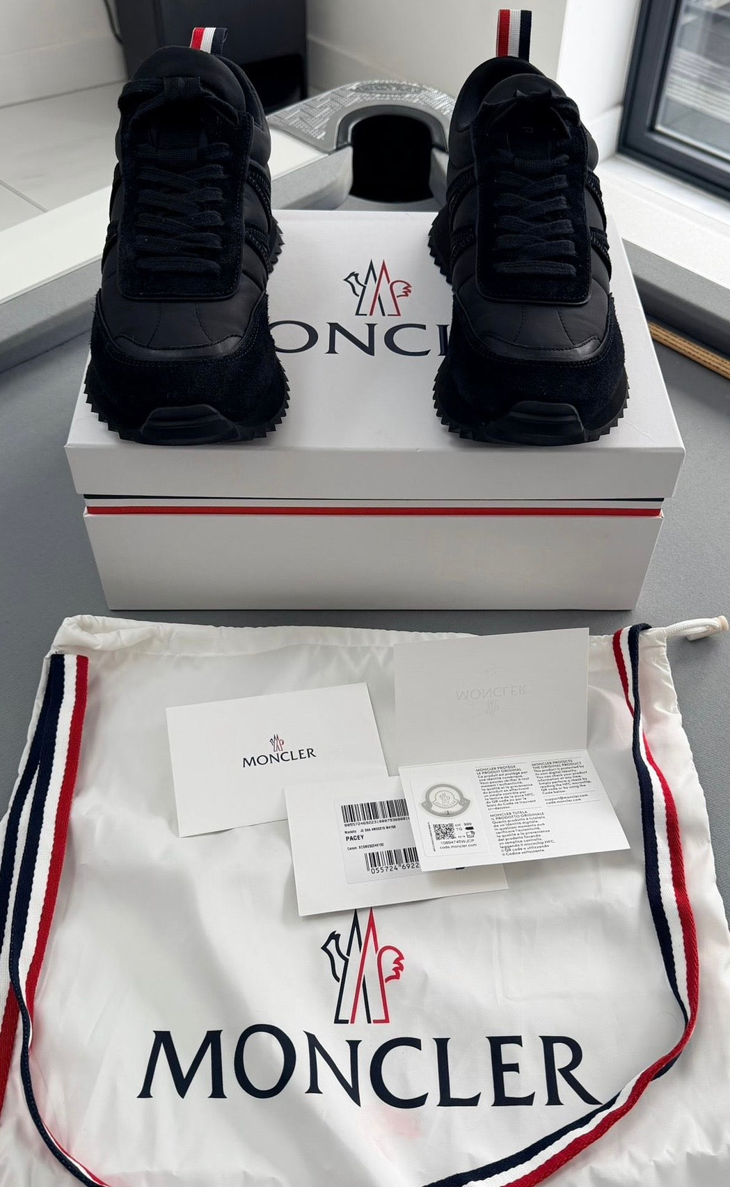 Moncler Pacey Trainers – Black (EU41 / UK7 – Fits UK8)