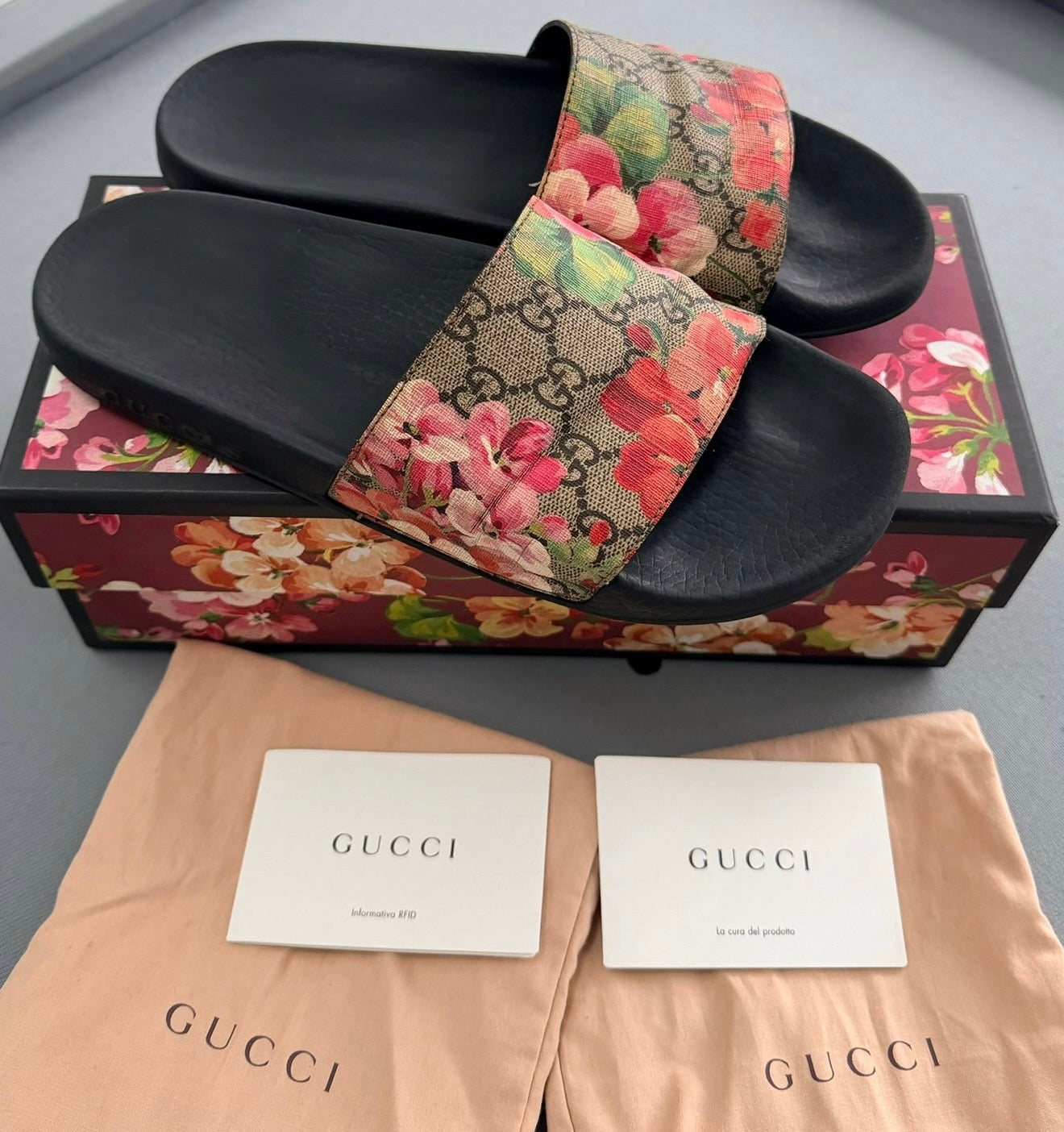 Gucci GG Blooms Slide Sandals – Multi (EU40 / UK7)
