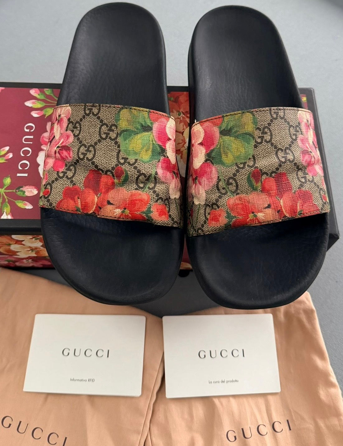 Gucci GG Blooms Slide Sandals – Multi (EU40 / UK7)