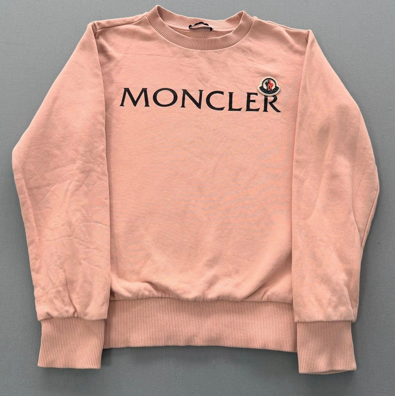 Moncler Logo Sweatshirt – Soft Pink (Age 10)