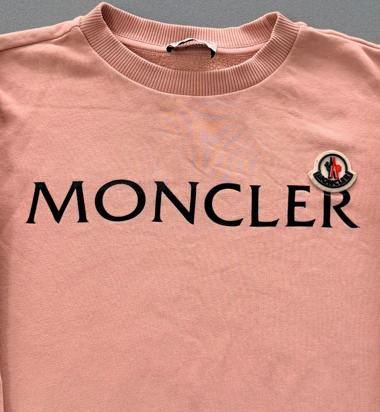Moncler Logo Sweatshirt – Soft Pink (Age 10)