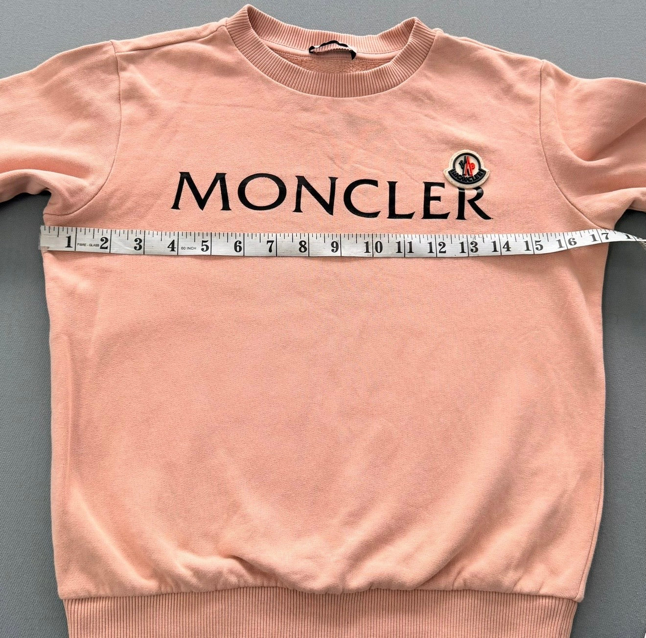 Moncler Logo Sweatshirt – Soft Pink (Age 10)