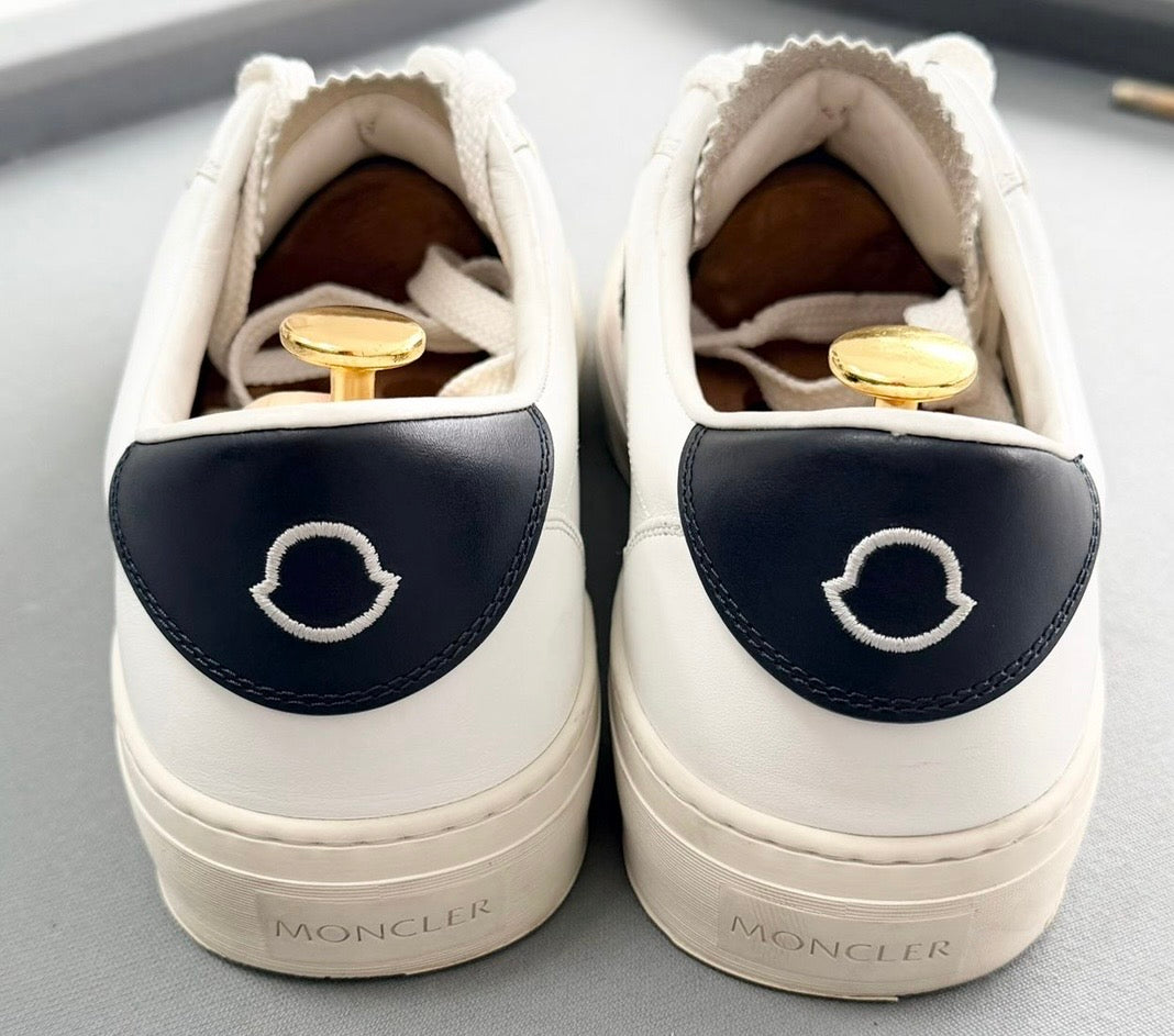 Moncler Monaco Trainers – White Tricolour Stripe (EU45 / UK11)