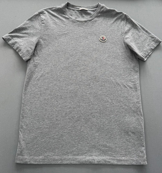 Moncler Logo Patch Cotton T-Shirt – White (Size Large)