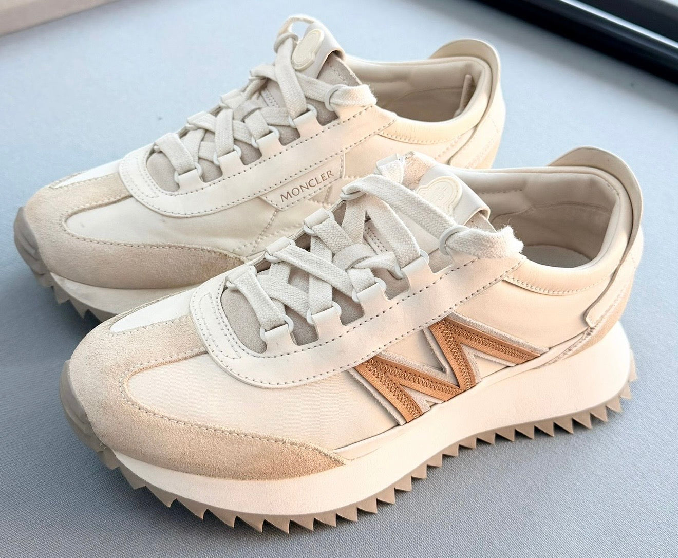 Moncler Pacey2 Suede & Nubuck Platform Trainers – UK 6