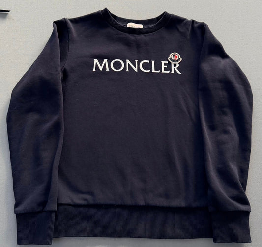 Moncler Logo Print Sweater – Navy | Age 14