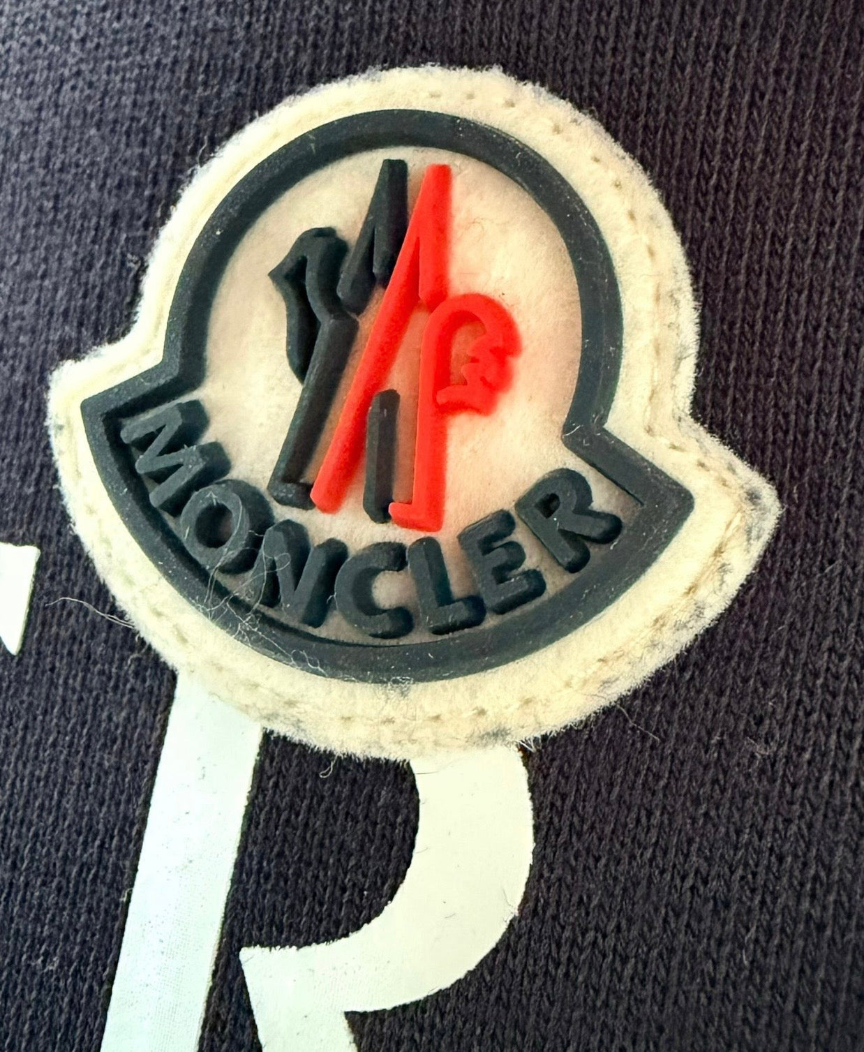 Moncler Logo Print Sweater – Navy | Age 14