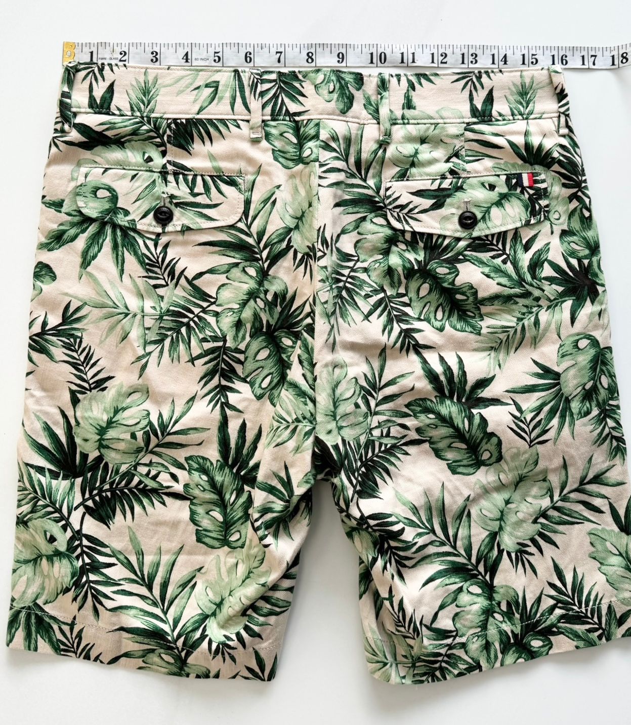 Moncler Palm Printed Chino Shorts & Bucket Hat Set (30” Waist)