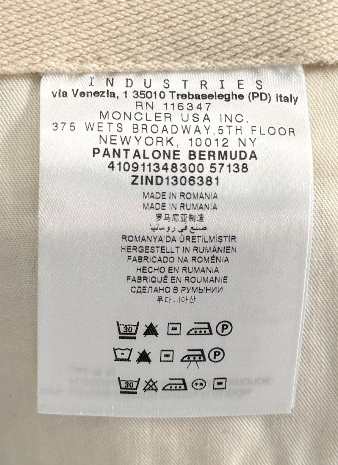 Moncler Palm Printed Chino Shorts & Bucket Hat Set (30” Waist)