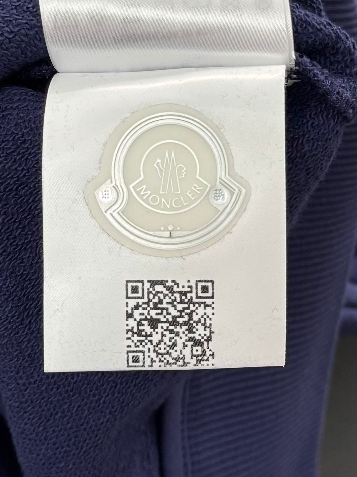 Moncler Zipped Navy Jersey Hooded Top - Age 14 (19” PTP) Brand New