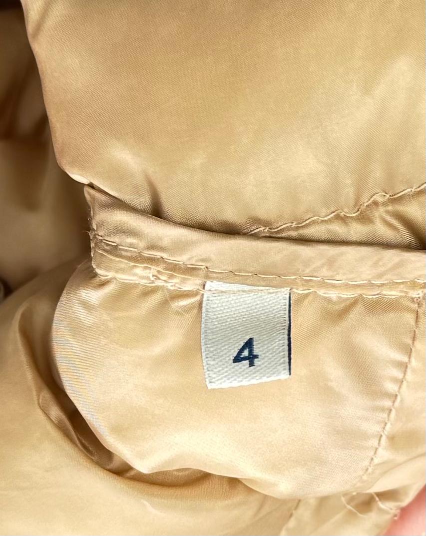 Moncler Leyla Beige Ultralight Padded Jacket - Size 4 - UK 10/12