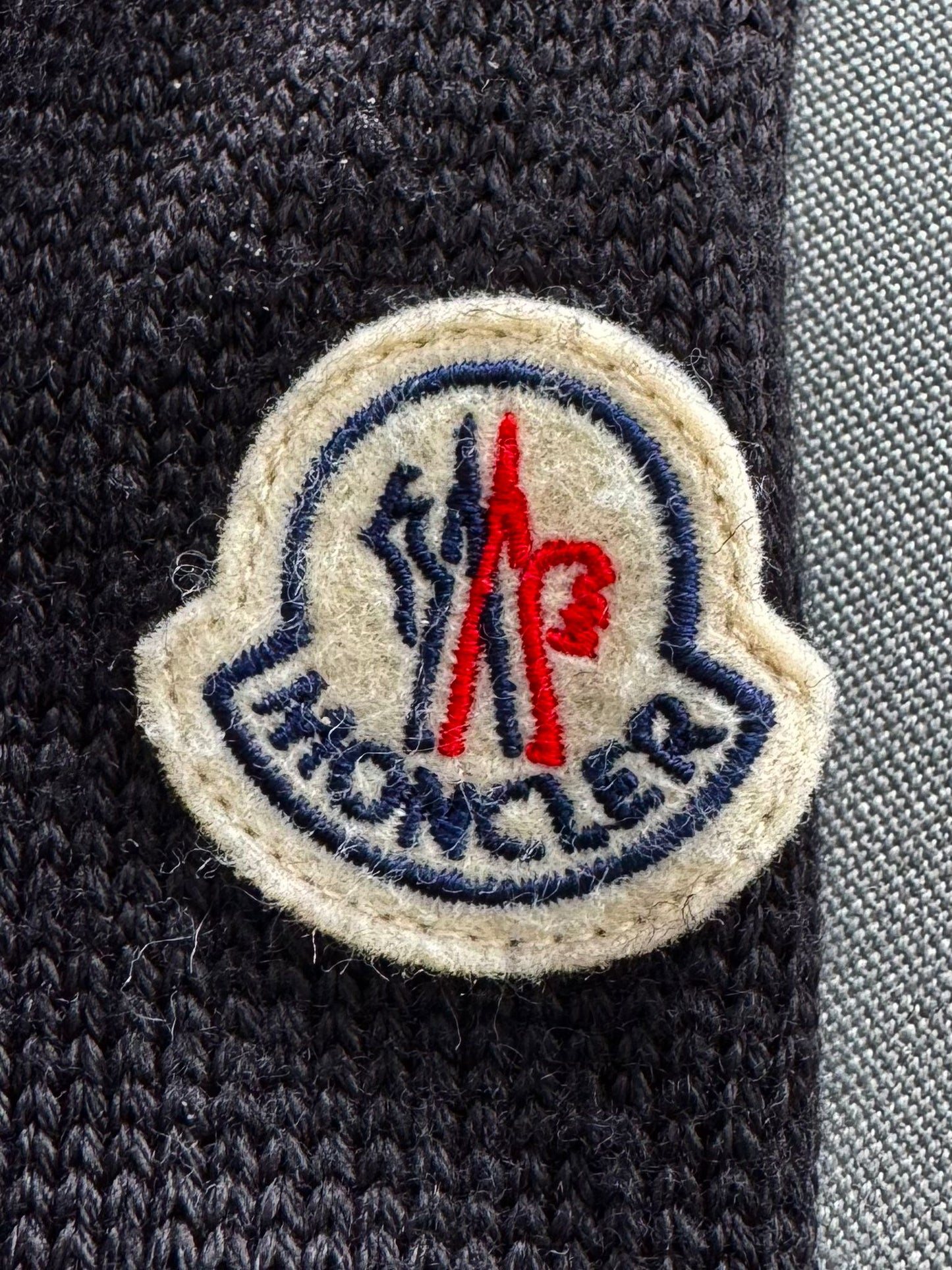 Moncler Tricot Black Down Cardigan - Small - 21'' PTP