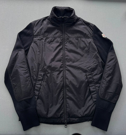 Moncler Tricot Black Down Cardigan - Small - 21'' PTP