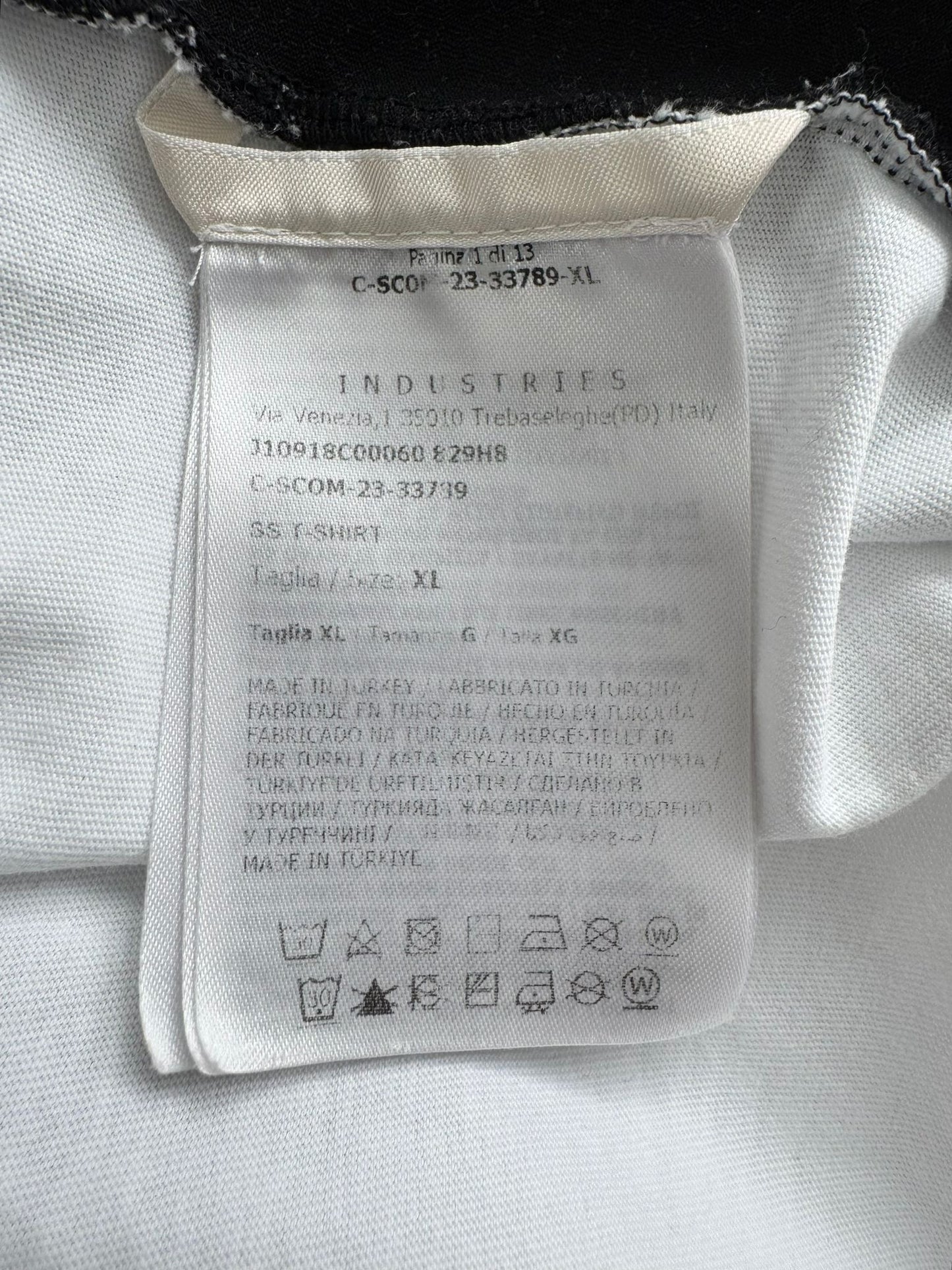 Moncler White Logo Cotton T-Shirt - XL - 23.5” PTP