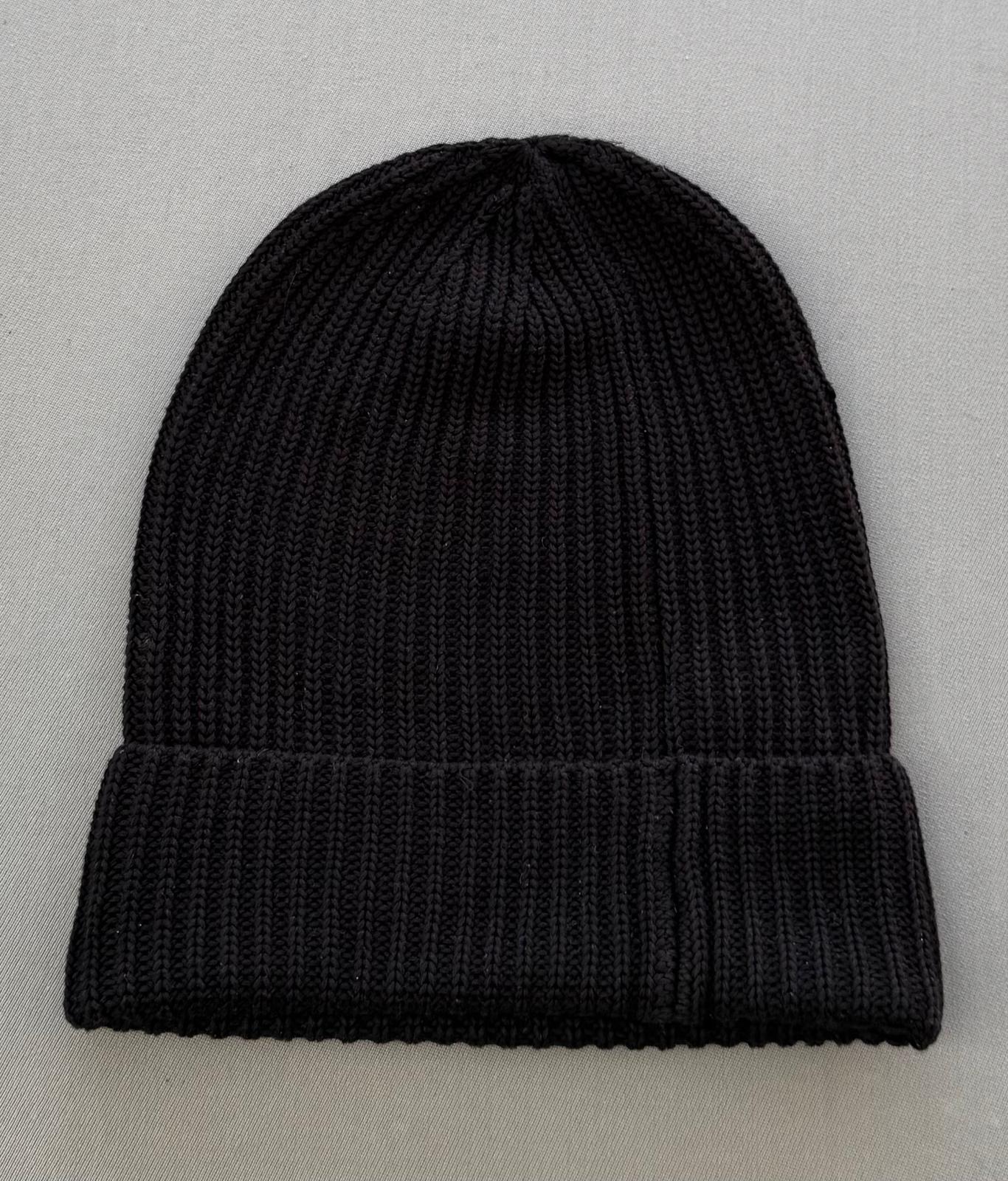 Moncler Black Berretto Tricot Beanie