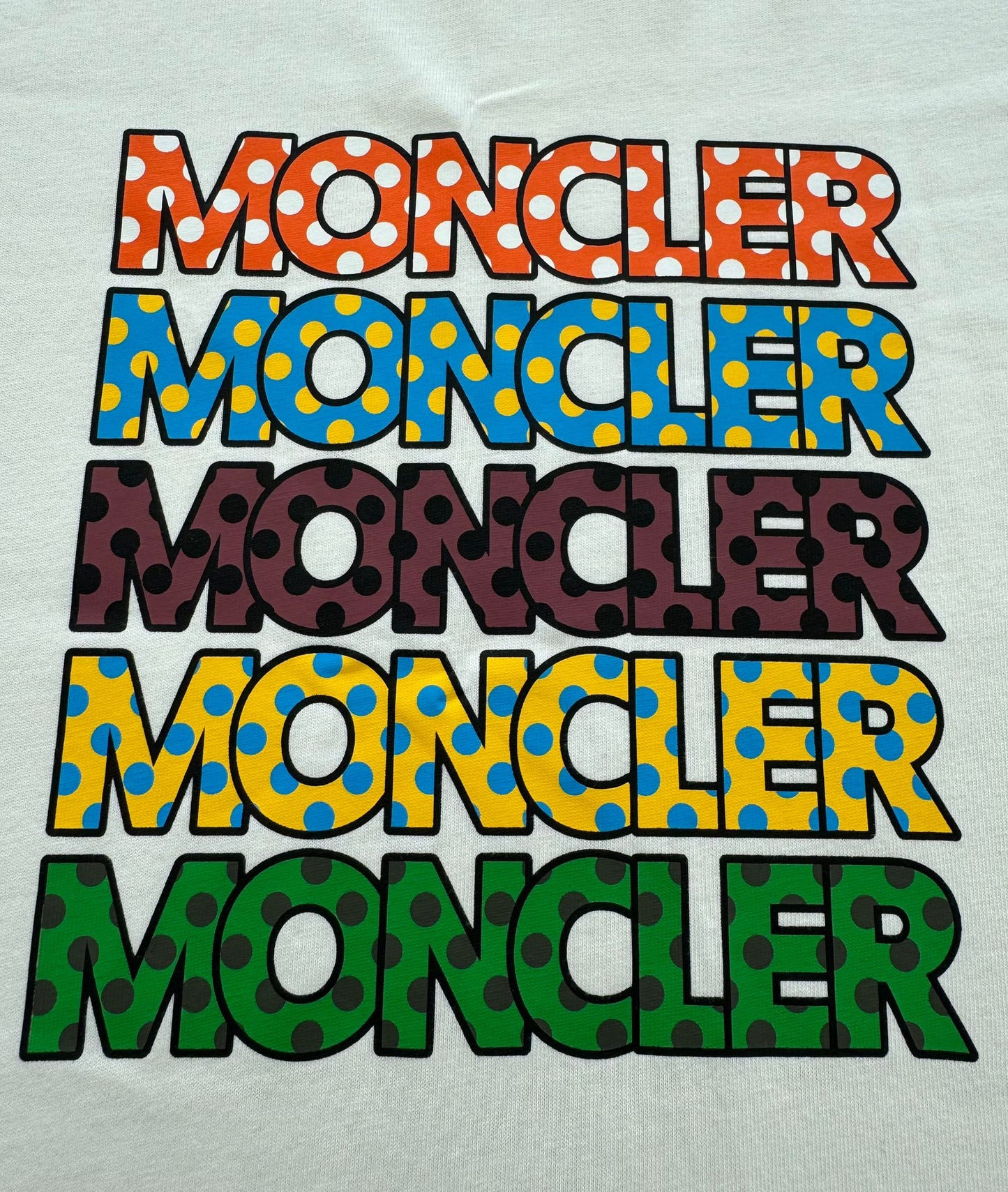 Moncler Genius 2 Moncler 1952 Off White Cotton T-Shirt - Medium (21'' PTP)