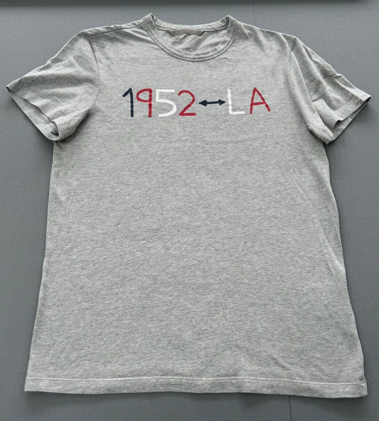 Moncler Genius 2 Grey 1952 Logo T Shirt - Small(19.5” PTP)