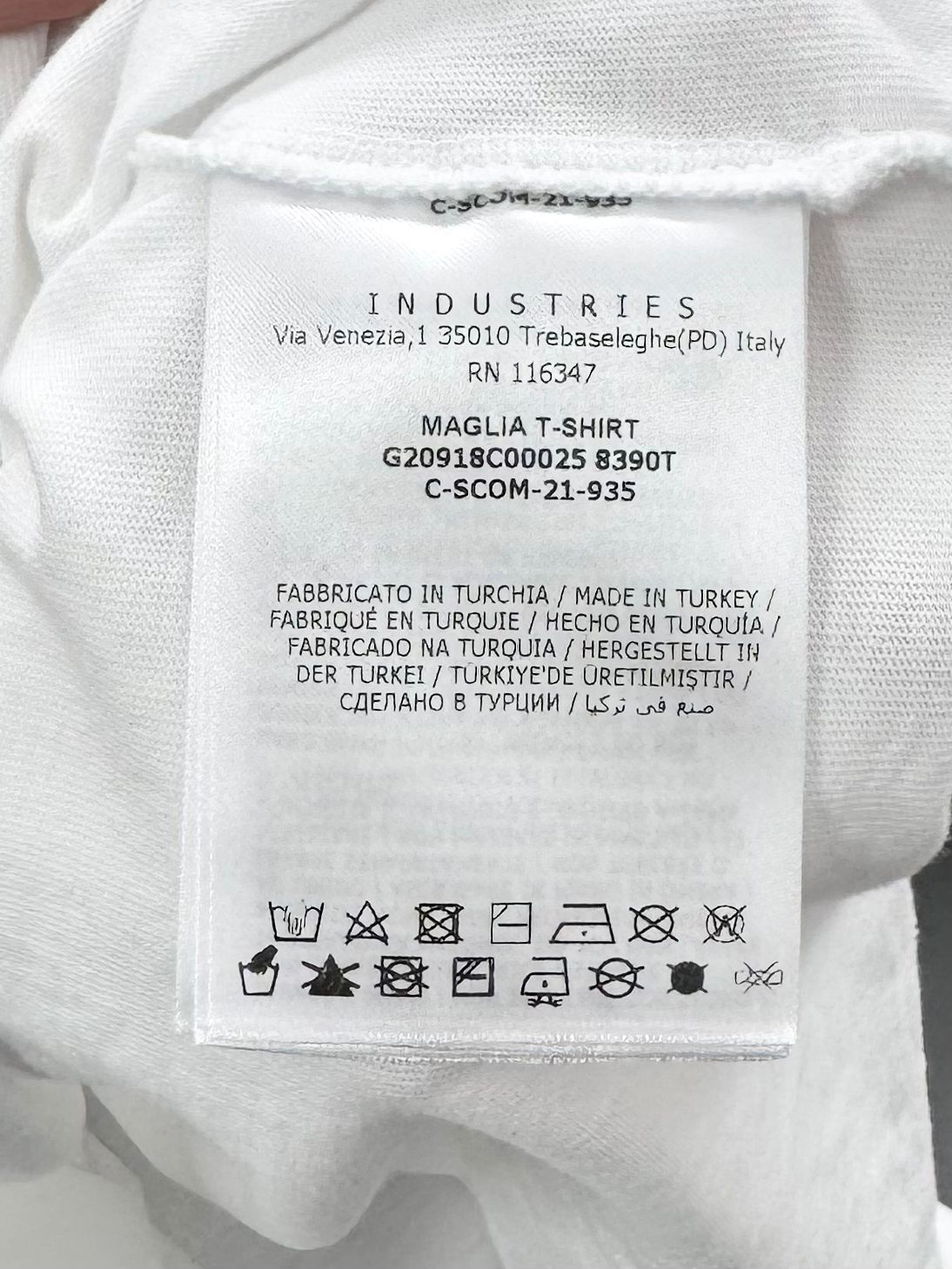 Moncler White Cotton T Shirt - XXL (24''PTP)