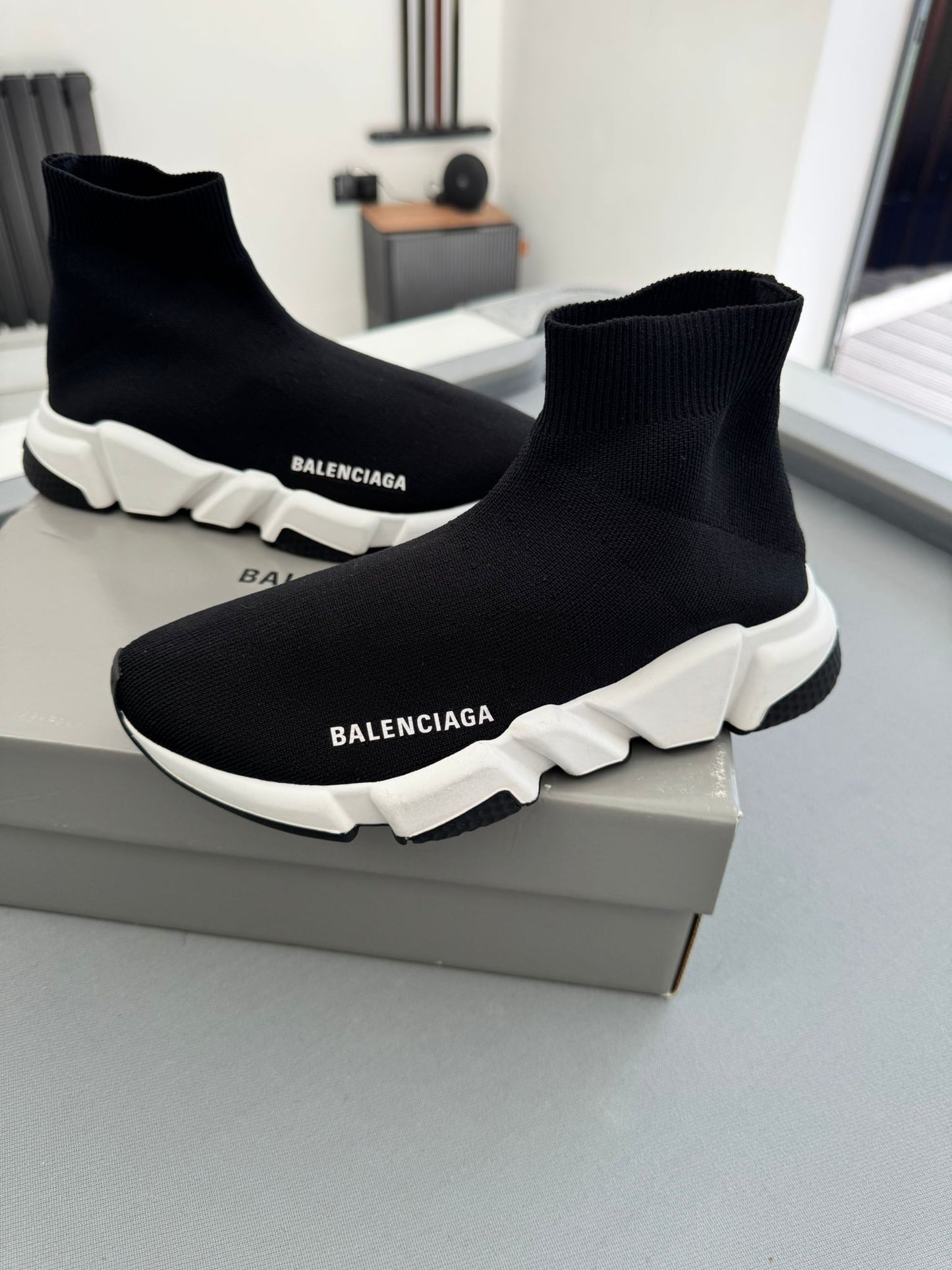 Balenciaga Speed Sock Black Trainers Size UK4 (EU37)