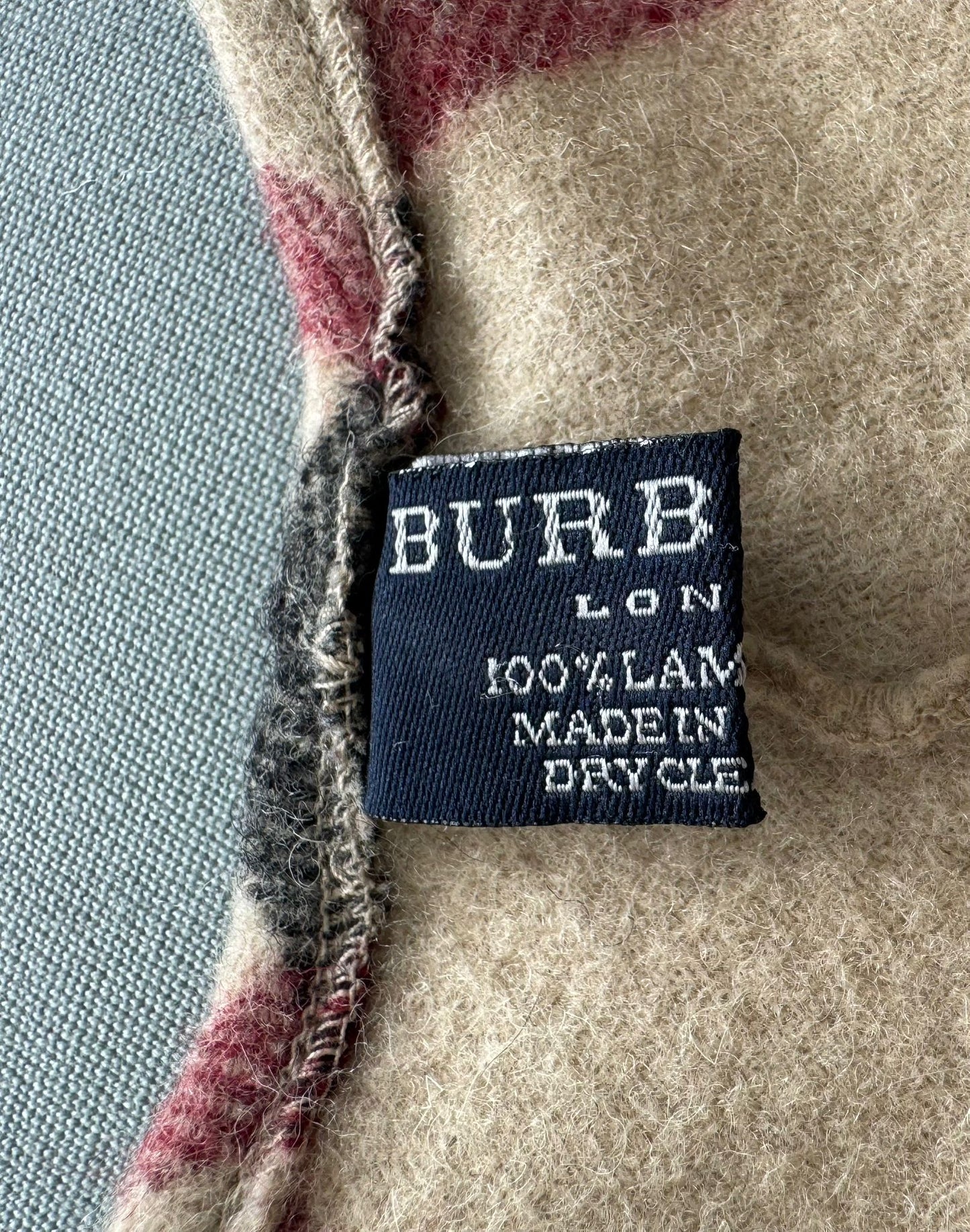 Burberry Nova Check Lambswool Poncho (Fits 8-12)