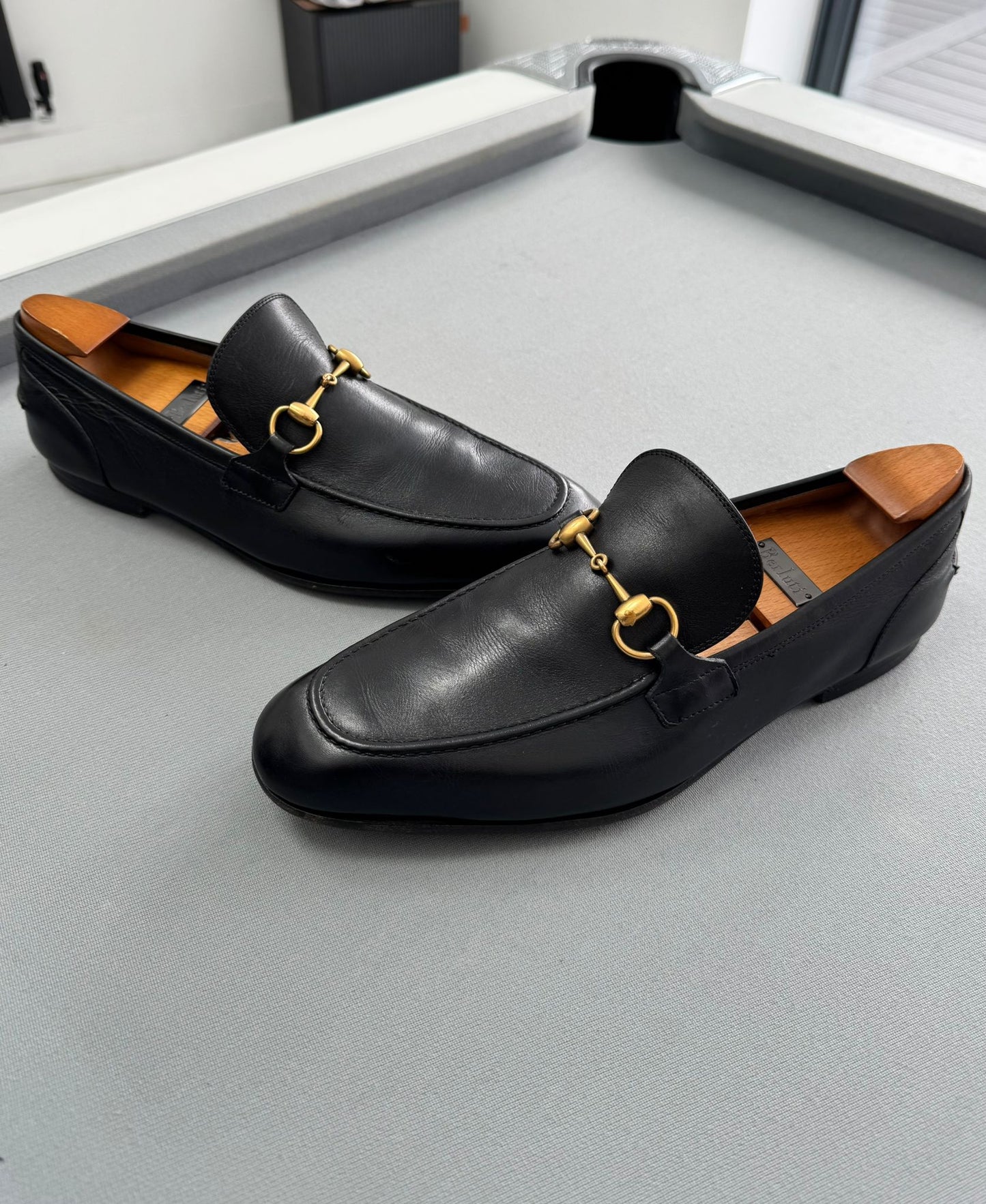 Gucci Jordaan Horsebit-Embellished Black Leather Loafers - UK8.5 (EU42.5)
