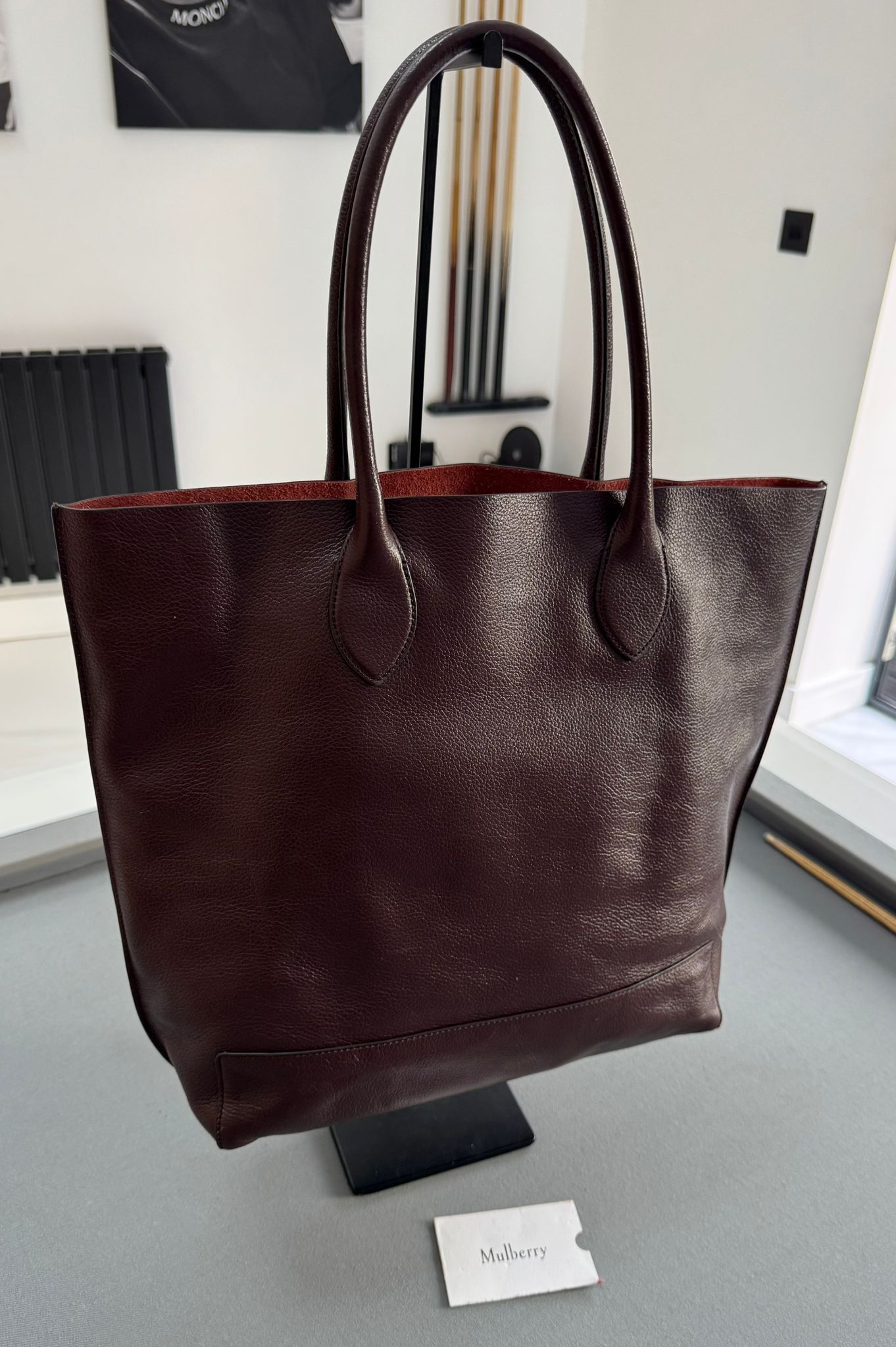 Mulberry Blossom Tote in Oxblood Classic Grain Leather