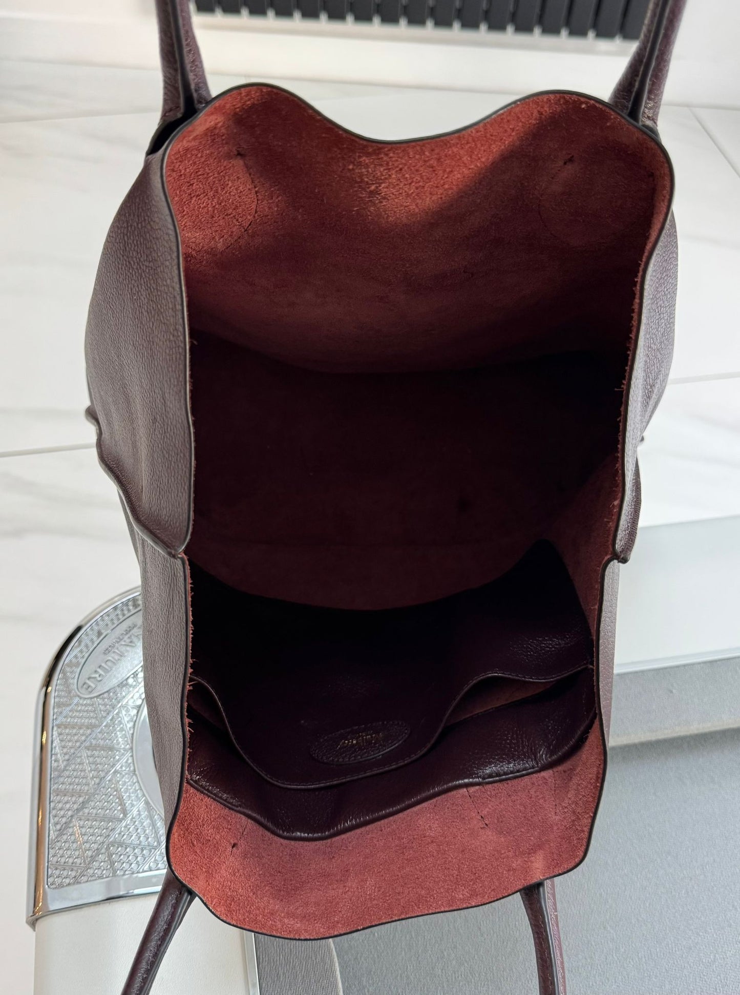 Mulberry Blossom Tote in Oxblood Classic Grain Leather