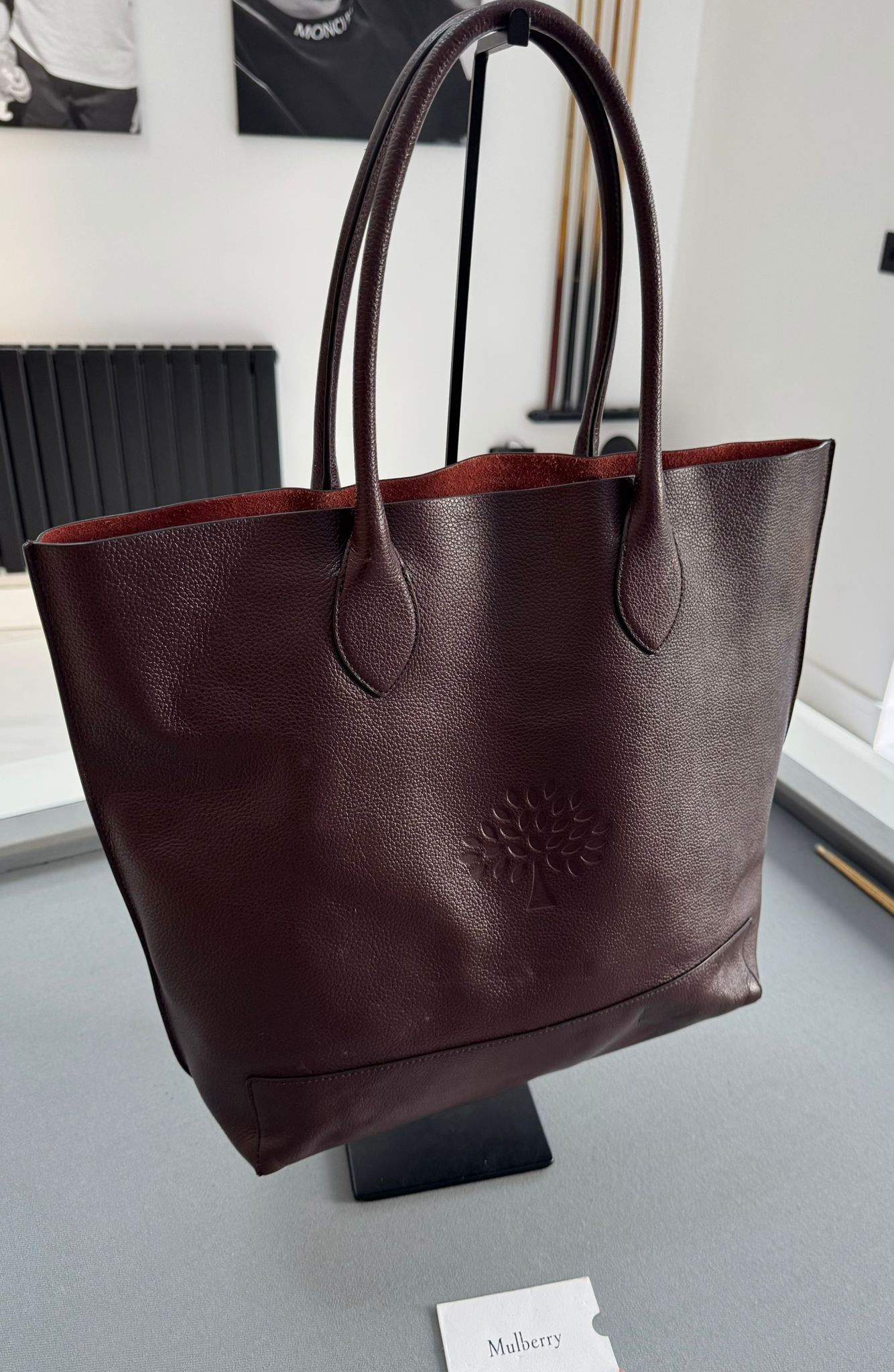 Mulberry Blossom Tote in Oxblood Classic Grain Leather