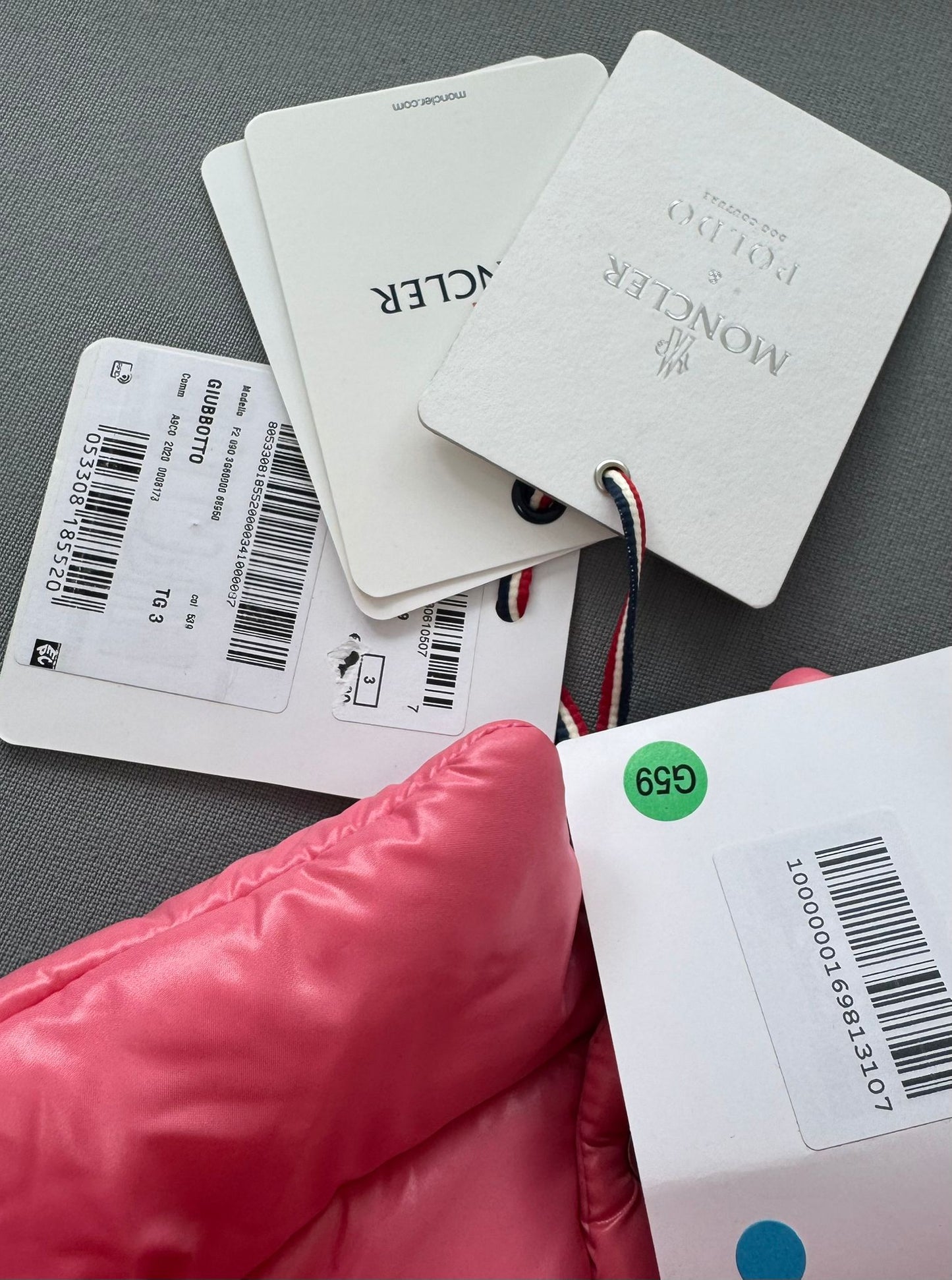 Moncler Genius Moncler X Poldo Dog Pink Couture Padded Dog Jacket - Size 3