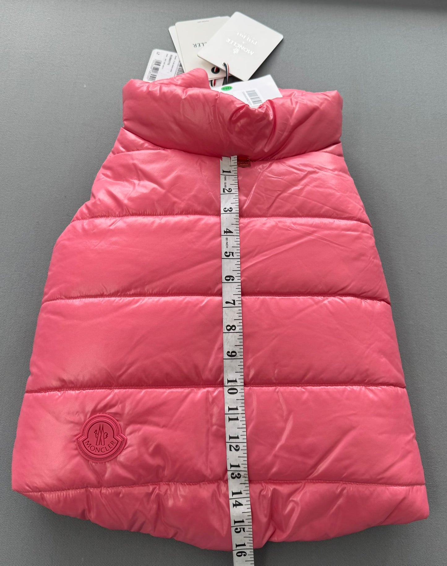 Moncler Genius Moncler X Poldo Dog Pink Couture Padded Dog Jacket - Size 3