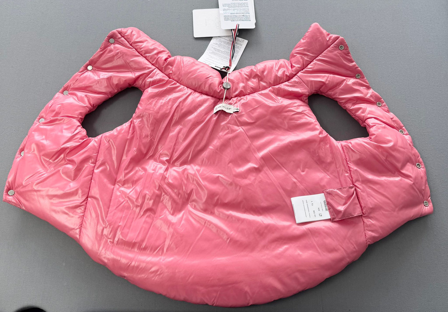 Moncler Genius Moncler X Poldo Dog Pink Couture Padded Dog Jacket - Size 3