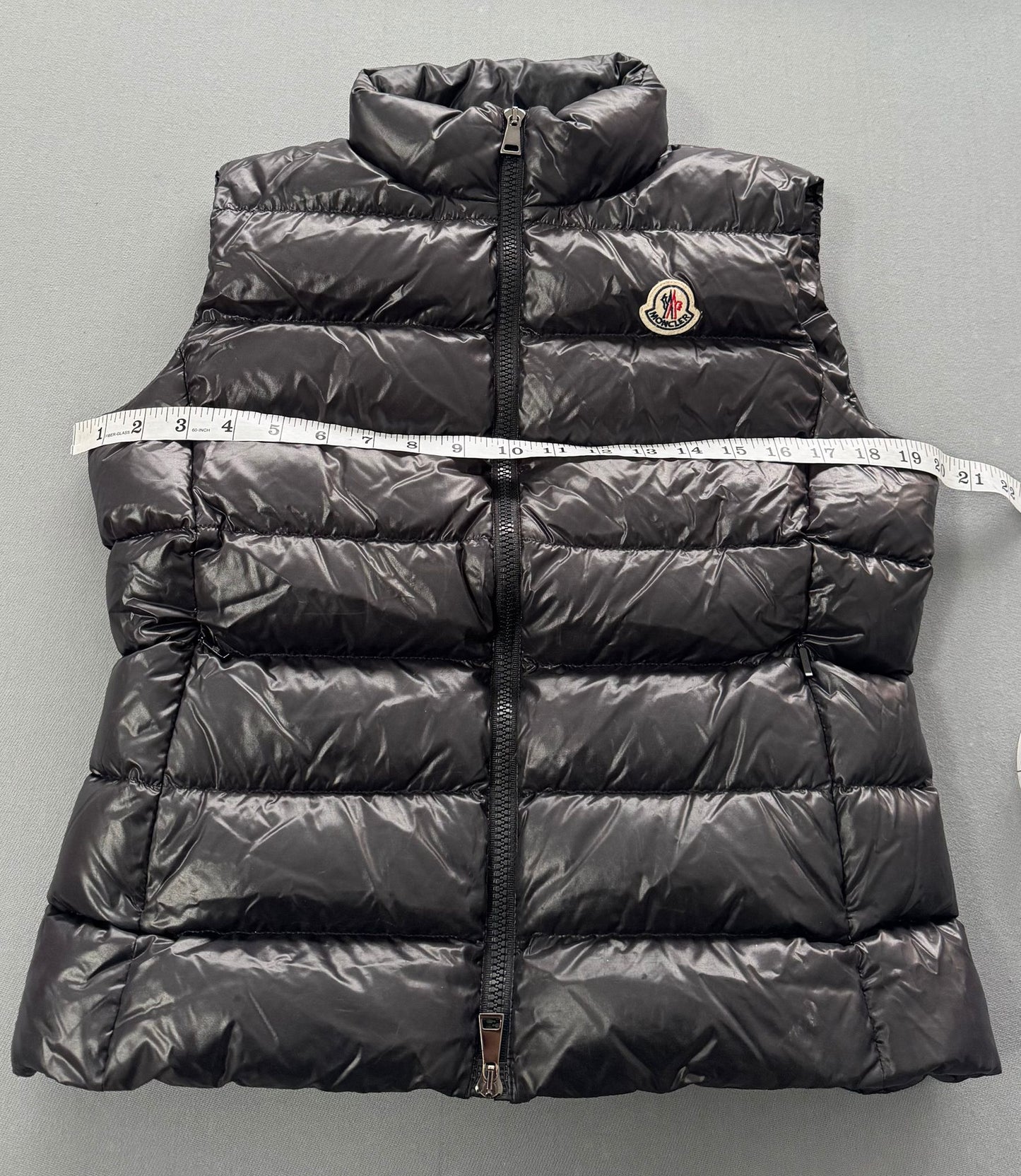 Moncler Ghany Black Padded Shell-Down Gilet - Size 2 - 20” PTP - Fits UK 12