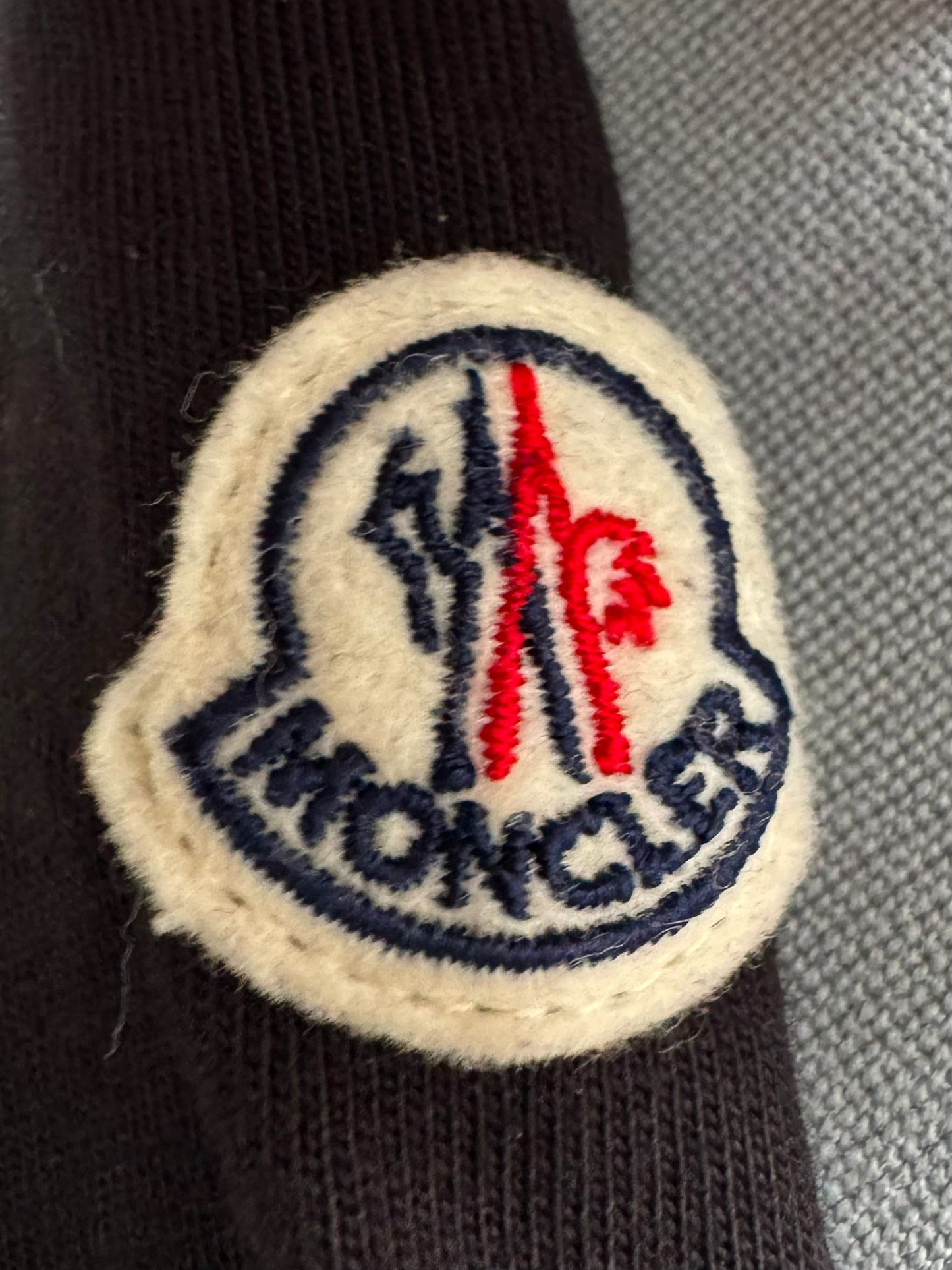 Moncler Black Logo Print TShirt - Size XL (22''PTP)