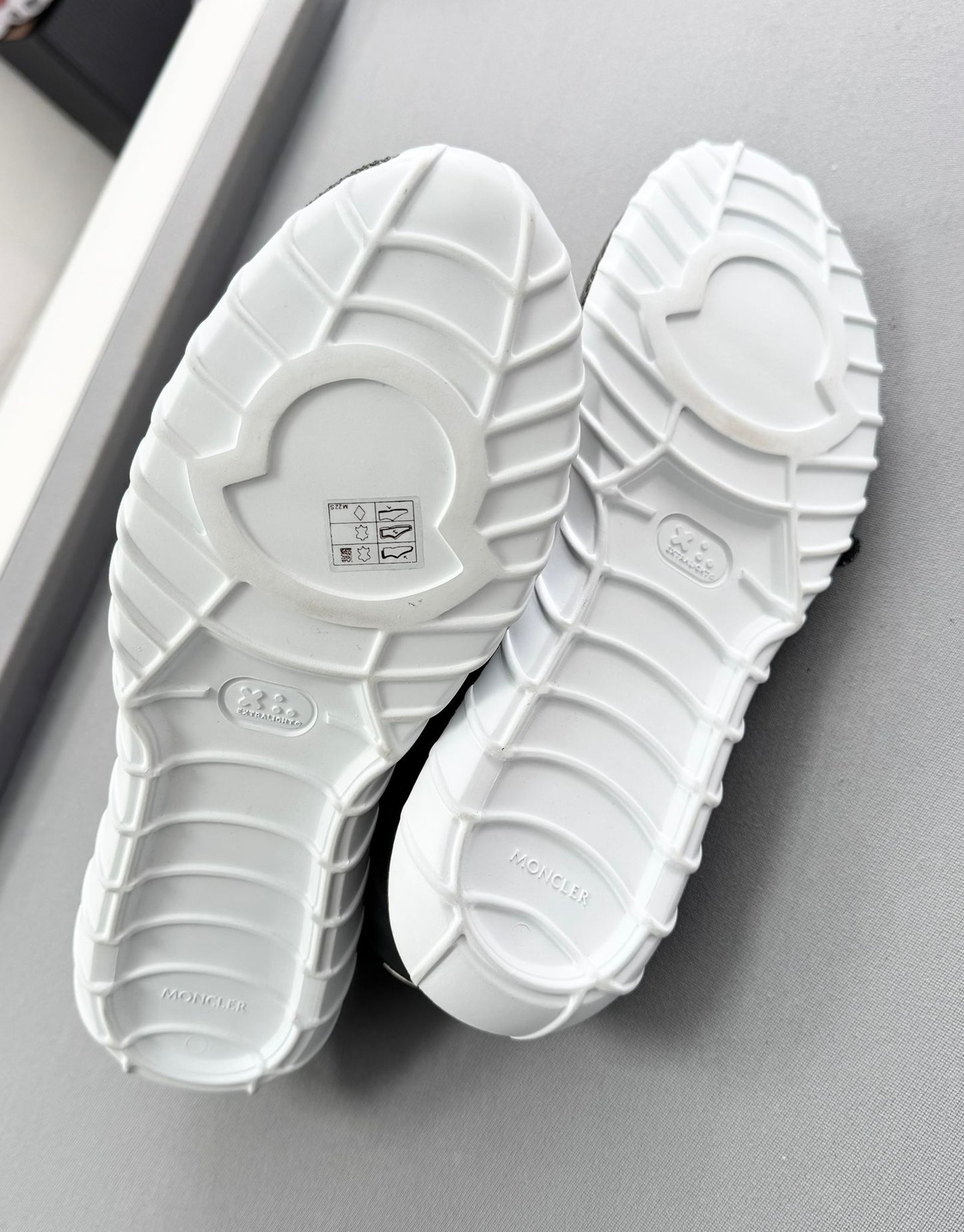 Moncler Emilien Khaki Rubber and Leather-Trimmed Neoprene Trainers - Size: UK11 (EU45)