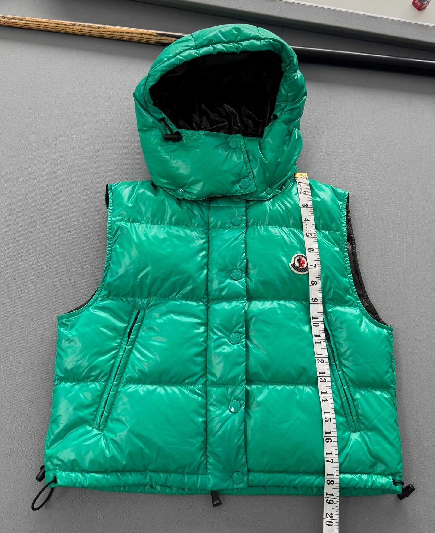 Moncler Green Alpiste Down Gilet - UK 8 (20''ptp)