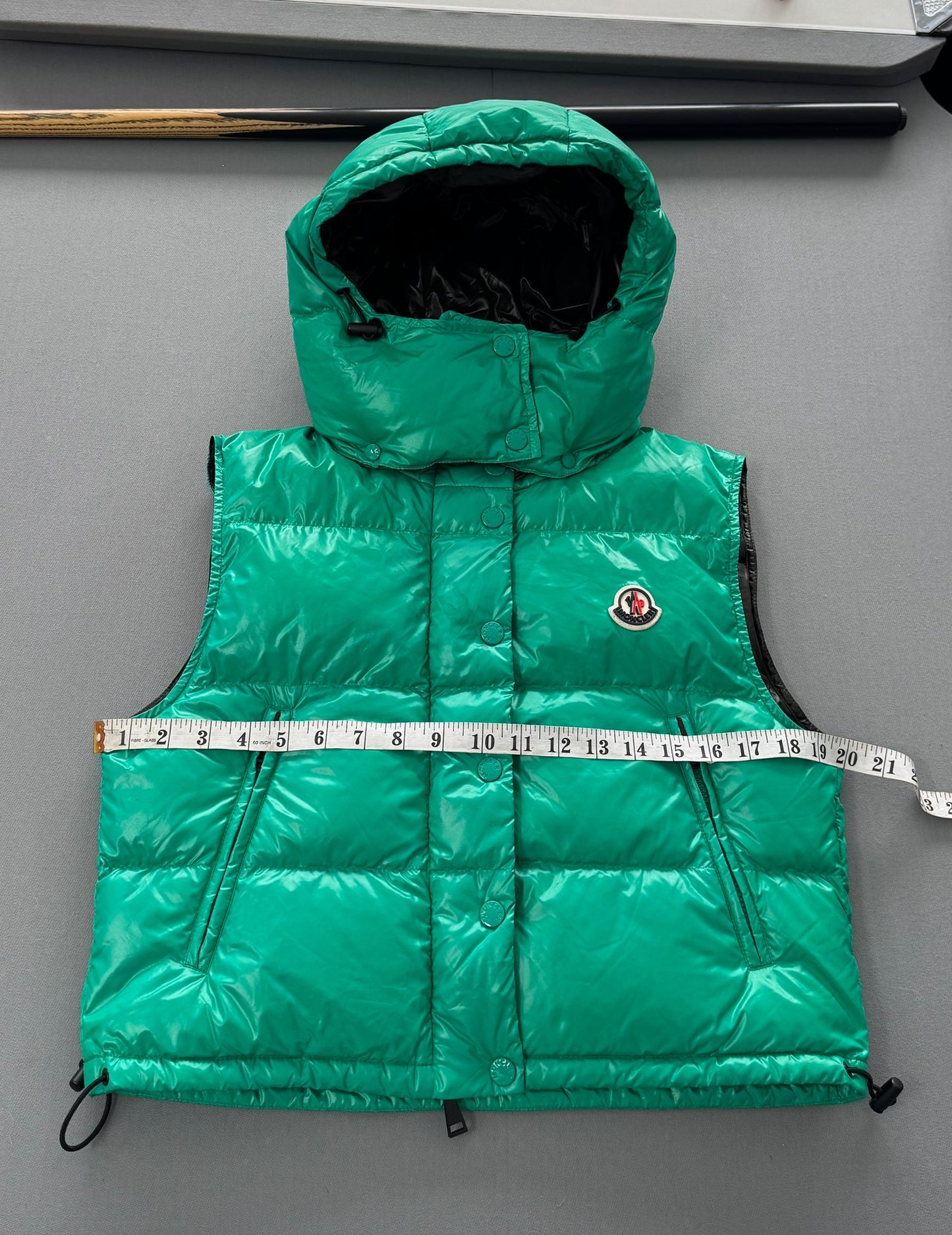 Moncler Green Alpiste Down Gilet - UK 8 (20''ptp)