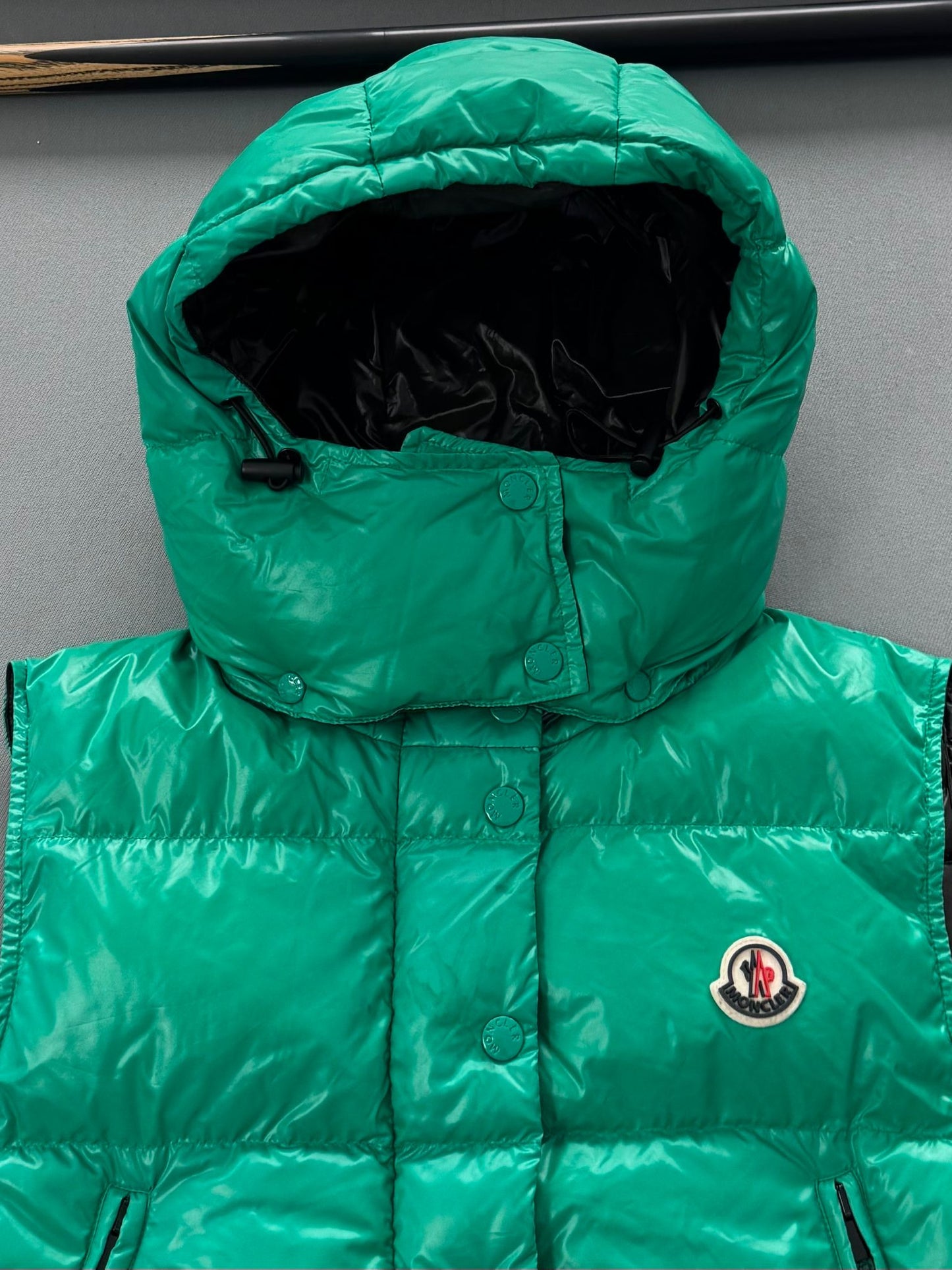 Moncler Green Alpiste Down Gilet - UK 8 (20''ptp)