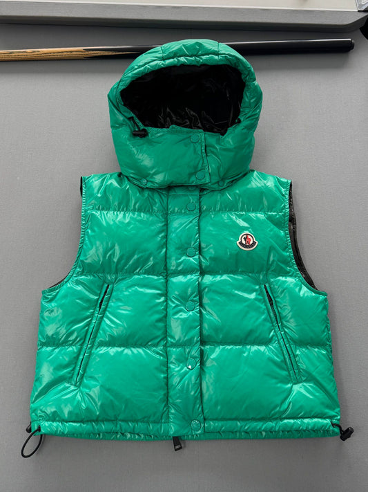 Moncler Green Alpiste Down Gilet - UK 8 (20''ptp)