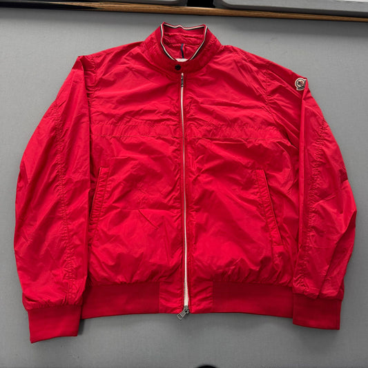 Moncler Albert Red Bomber Jacket - Size 6 (25''ptp)