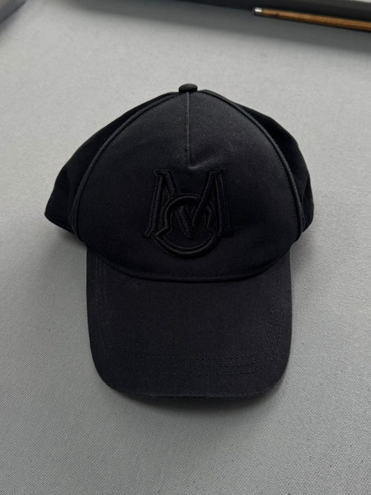 Moncler Black Tonal Logo Baseball Cap