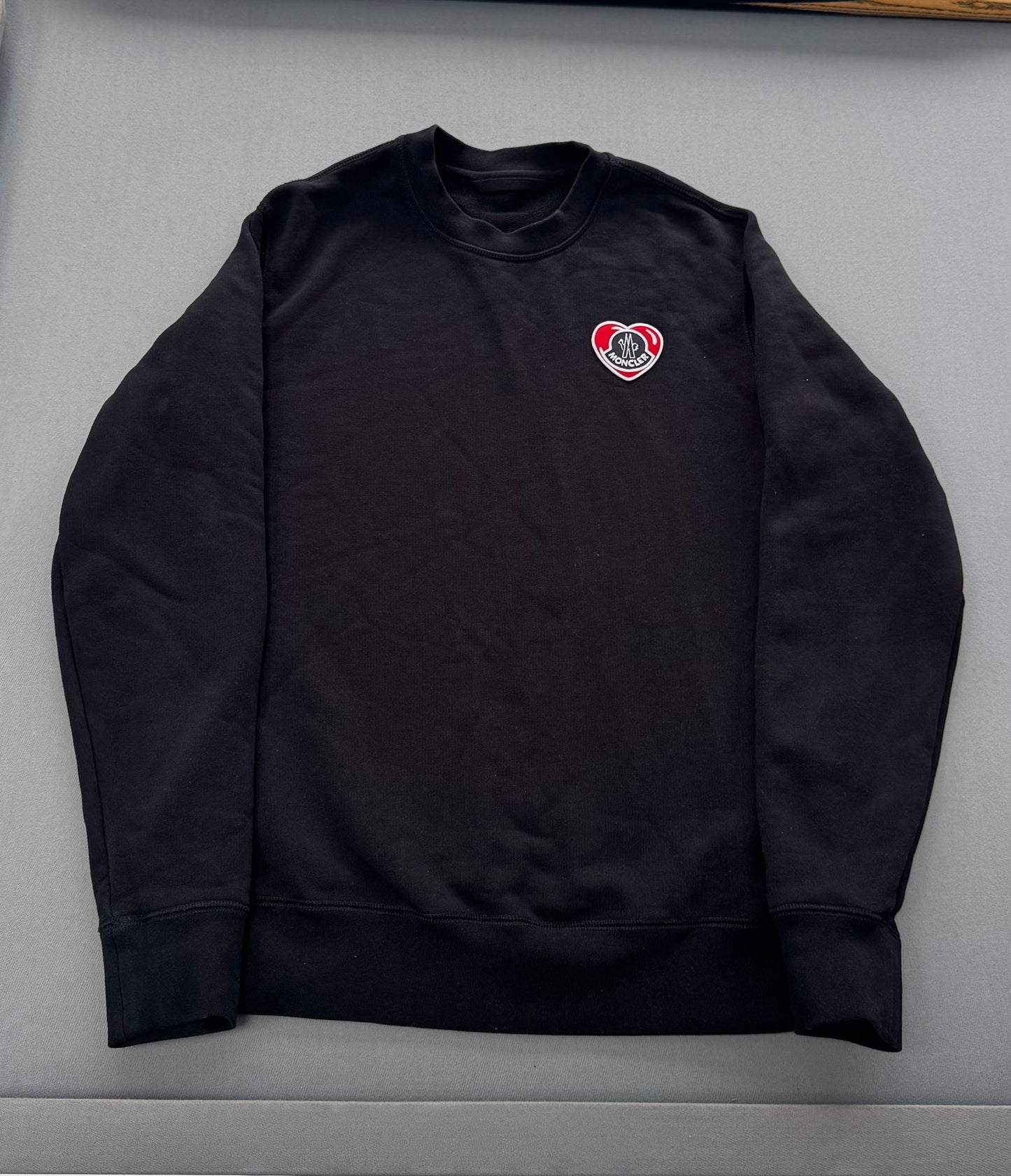 Moncler Logo-appliqué cotton sweatshirt - Size: Medium (22''ptp)