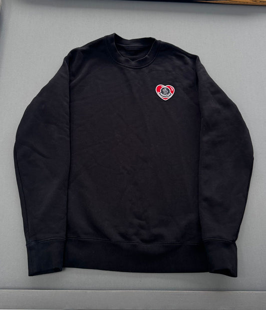 Moncler Logo-appliqué cotton sweatshirt - Size: Medium (22''ptp)